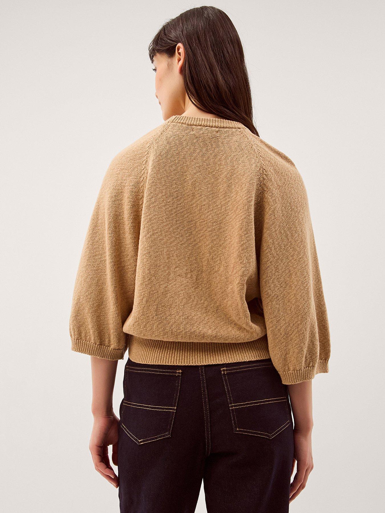 Image 2 of 5 of Monsoon Codie Cotton Jumper - Brown