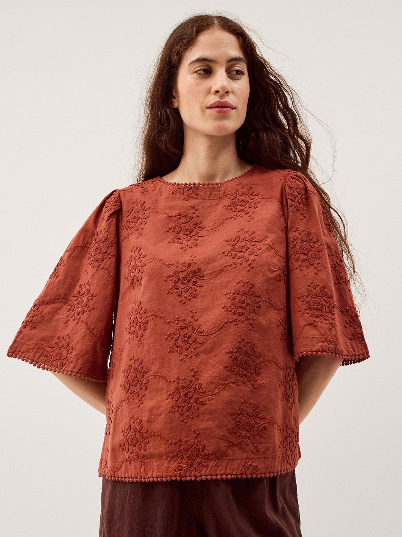 Image 1 of 5 of Monsoon Harika Emb Top