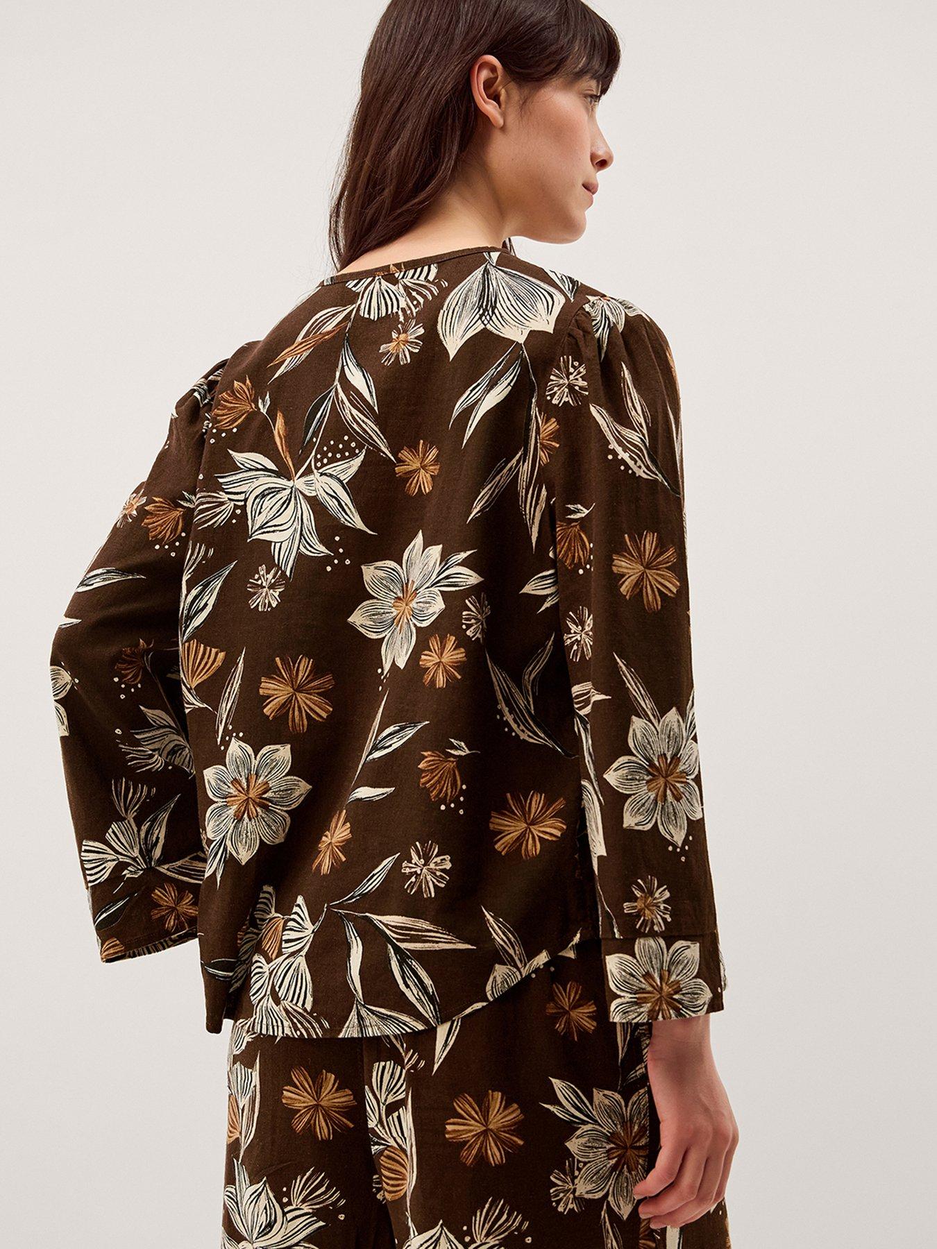 Image 2 of 6 of Monsoon Esther Linen Top