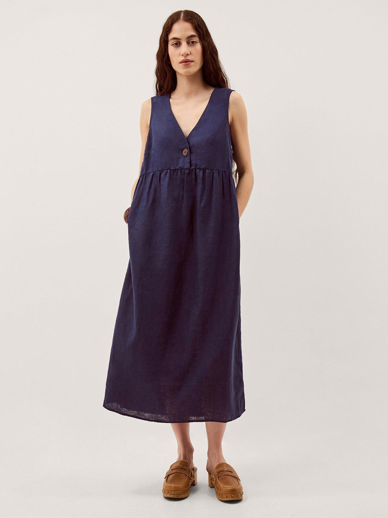monsoon-posey-linen-dress-blue
