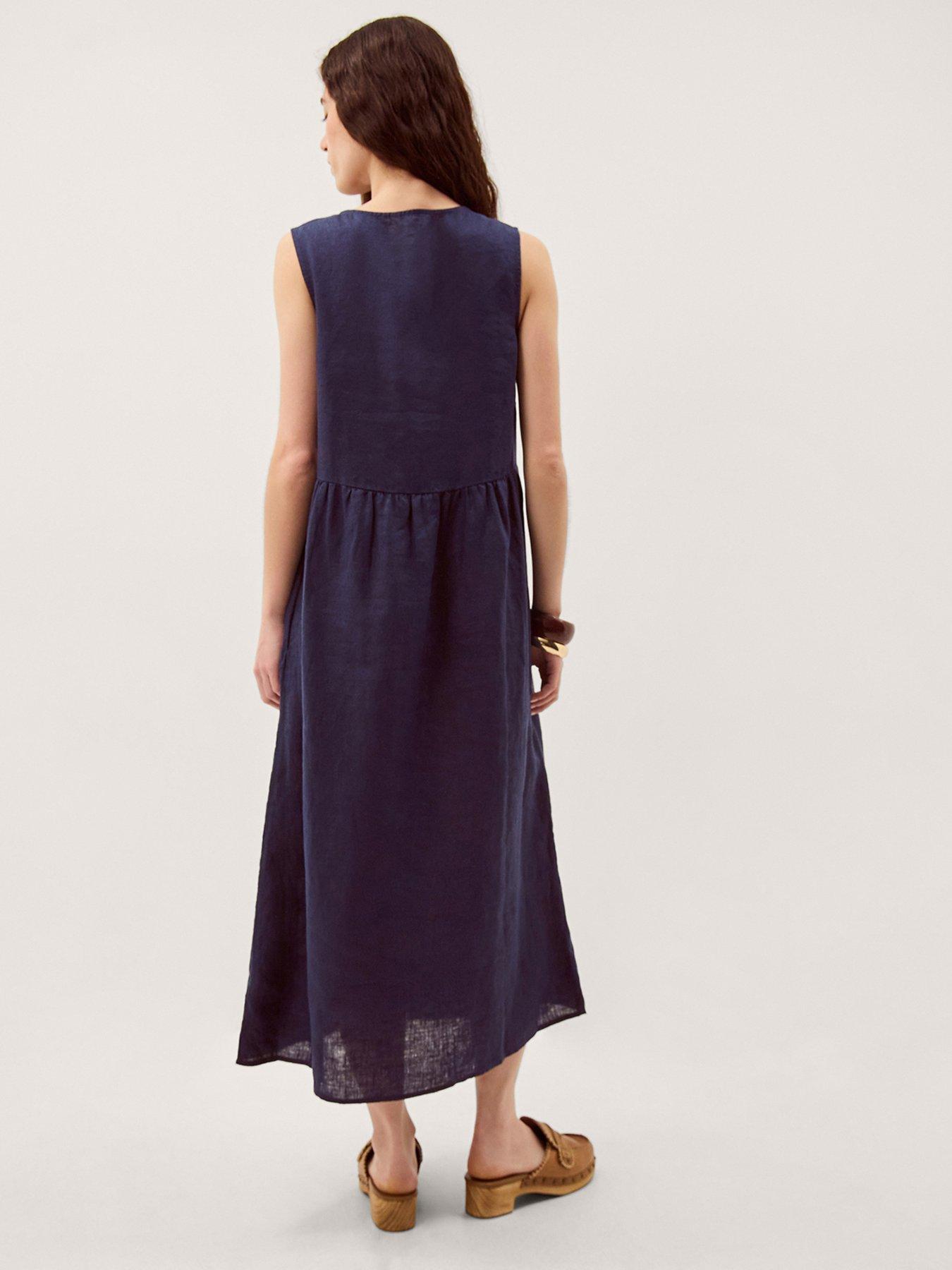 stillFront image of monsoon-posey-linen-dress
