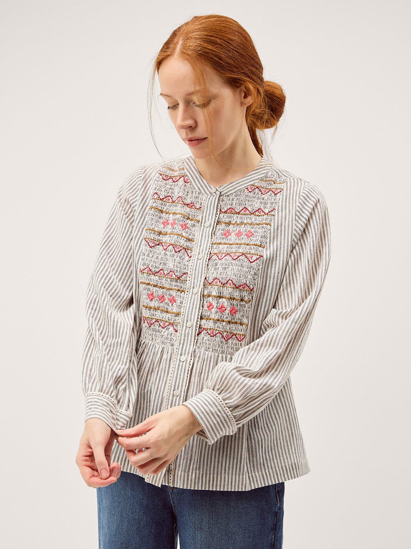 Image 1 of 4 of Monsoon Hettie Stripe Shirt