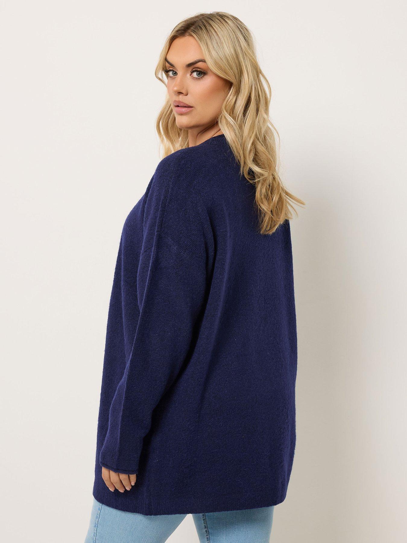 Image 2 of 4 of Yours Curve Cardigan - Blue