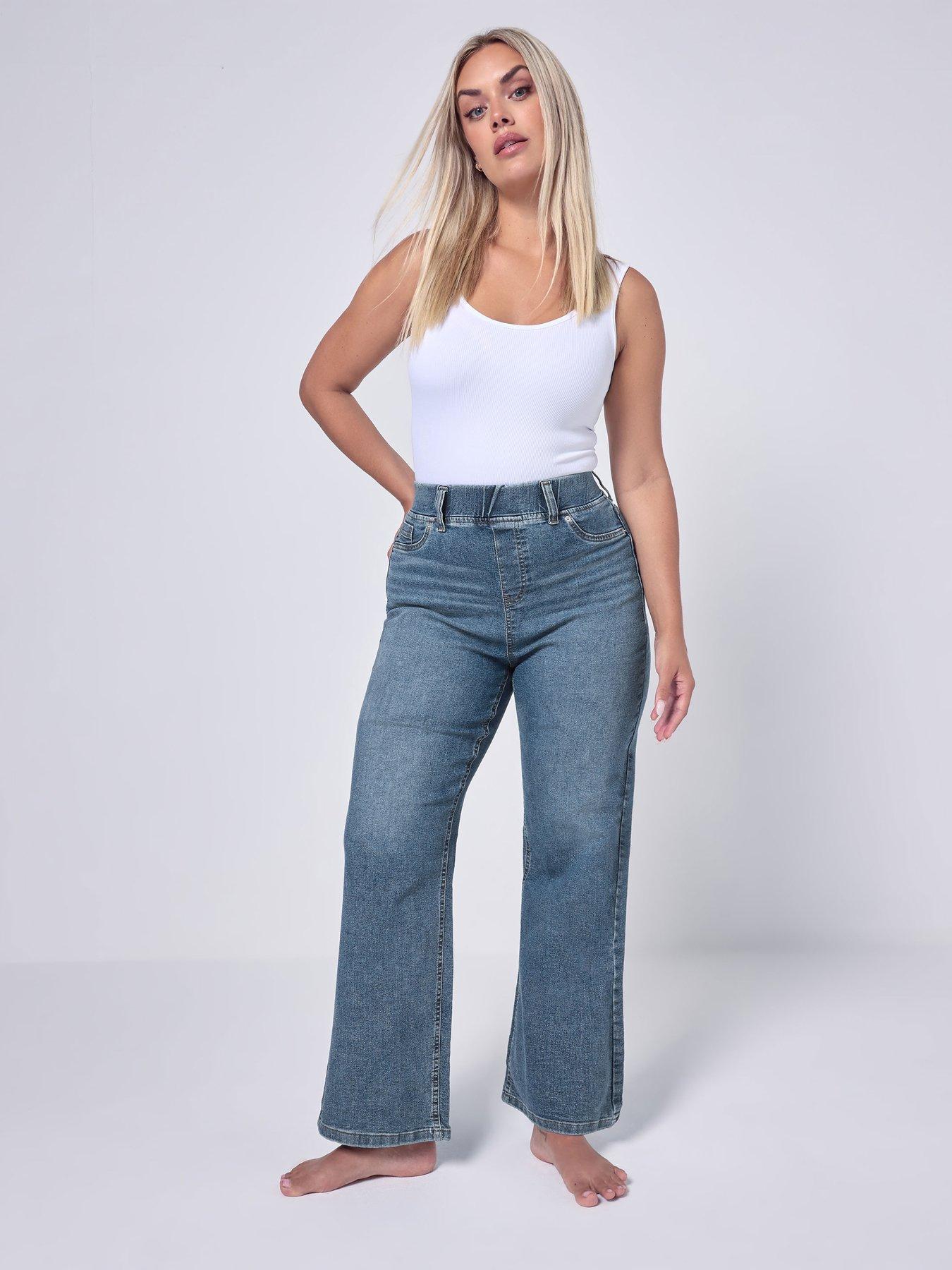 Yours Curve Wide Leg Jegging 28"