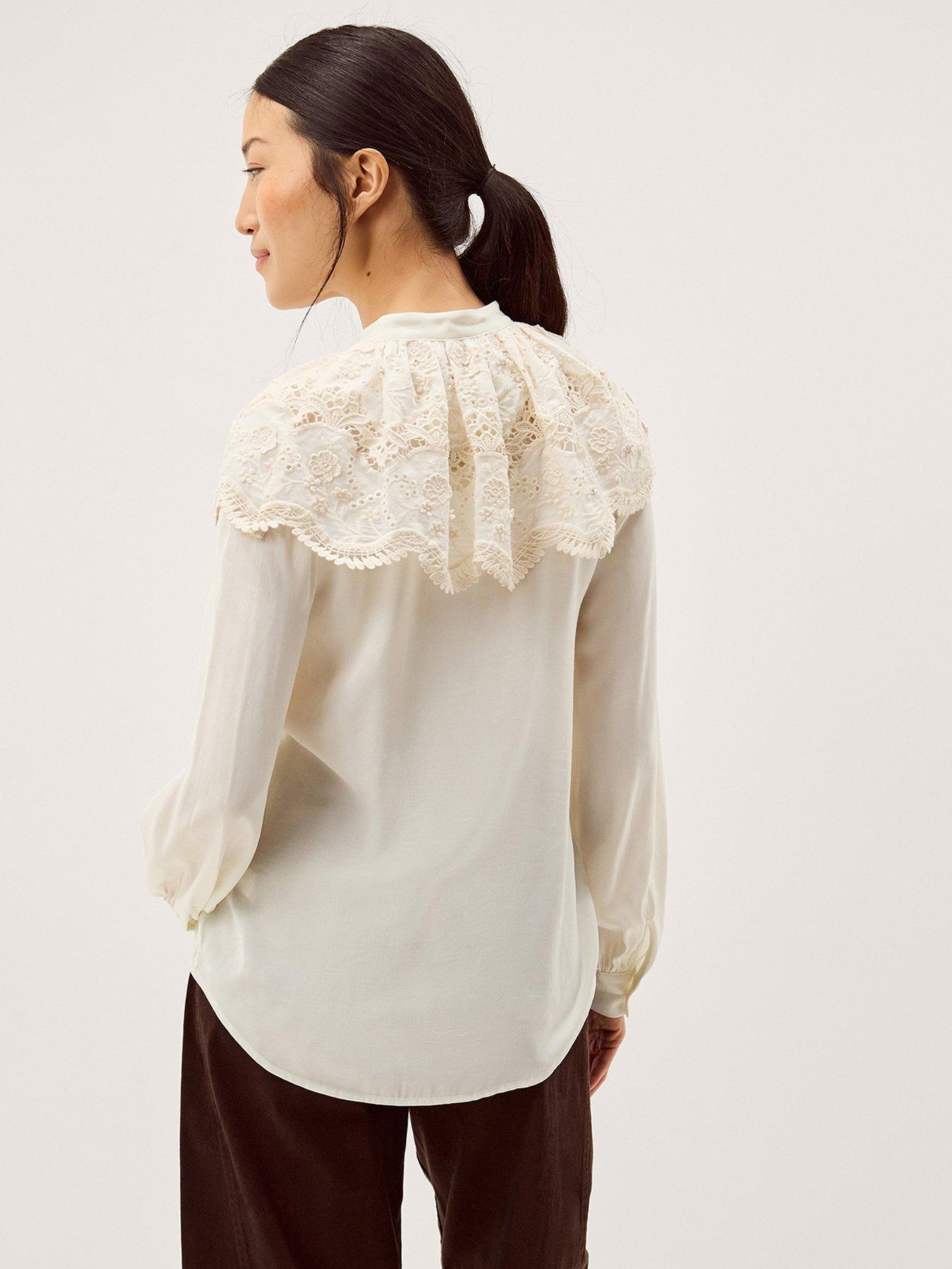 stillFront image of monsoon-cora-collar-blouse-white