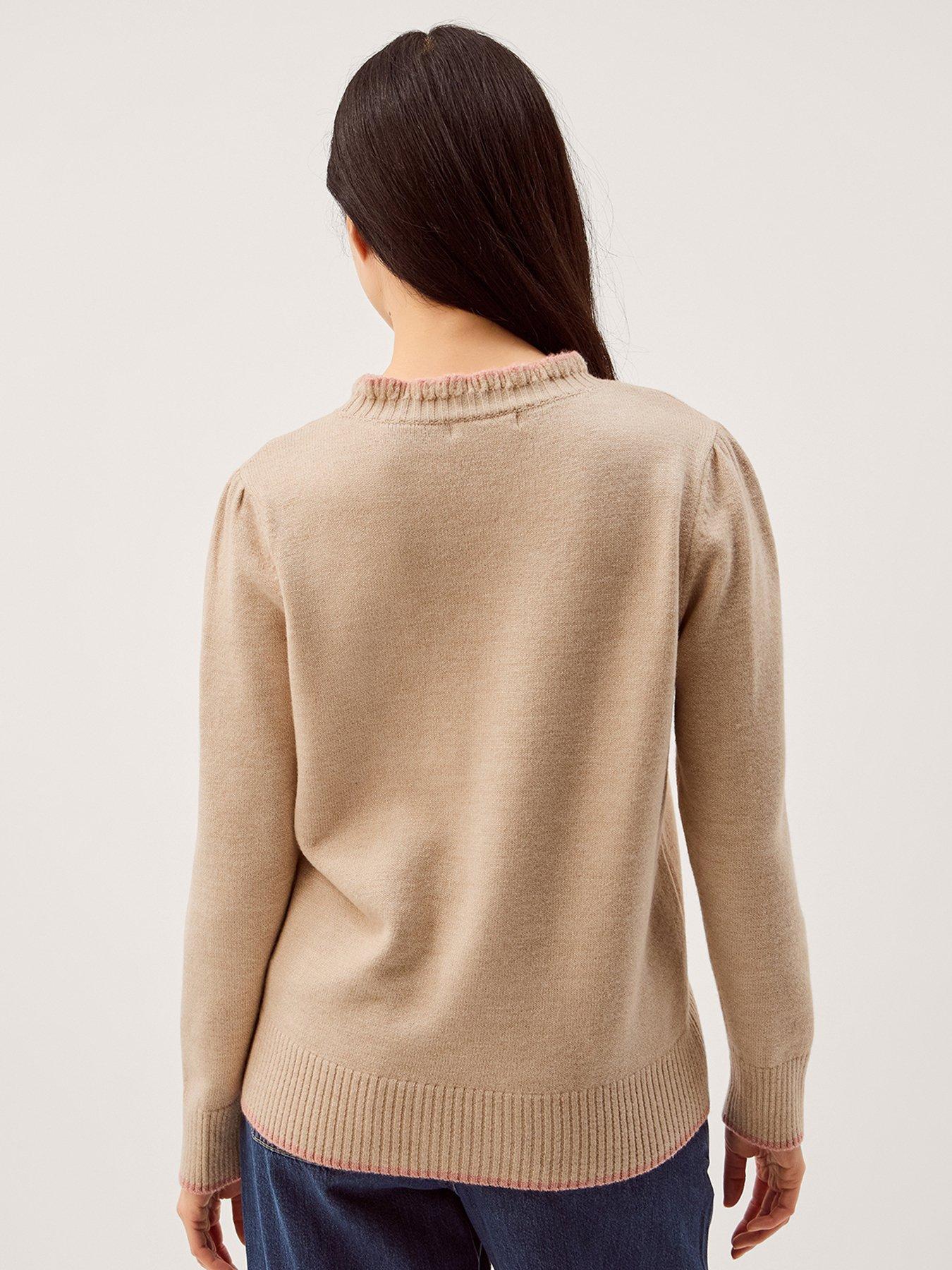 stillFront image of monsoon-ami-amour-jumper-cream
