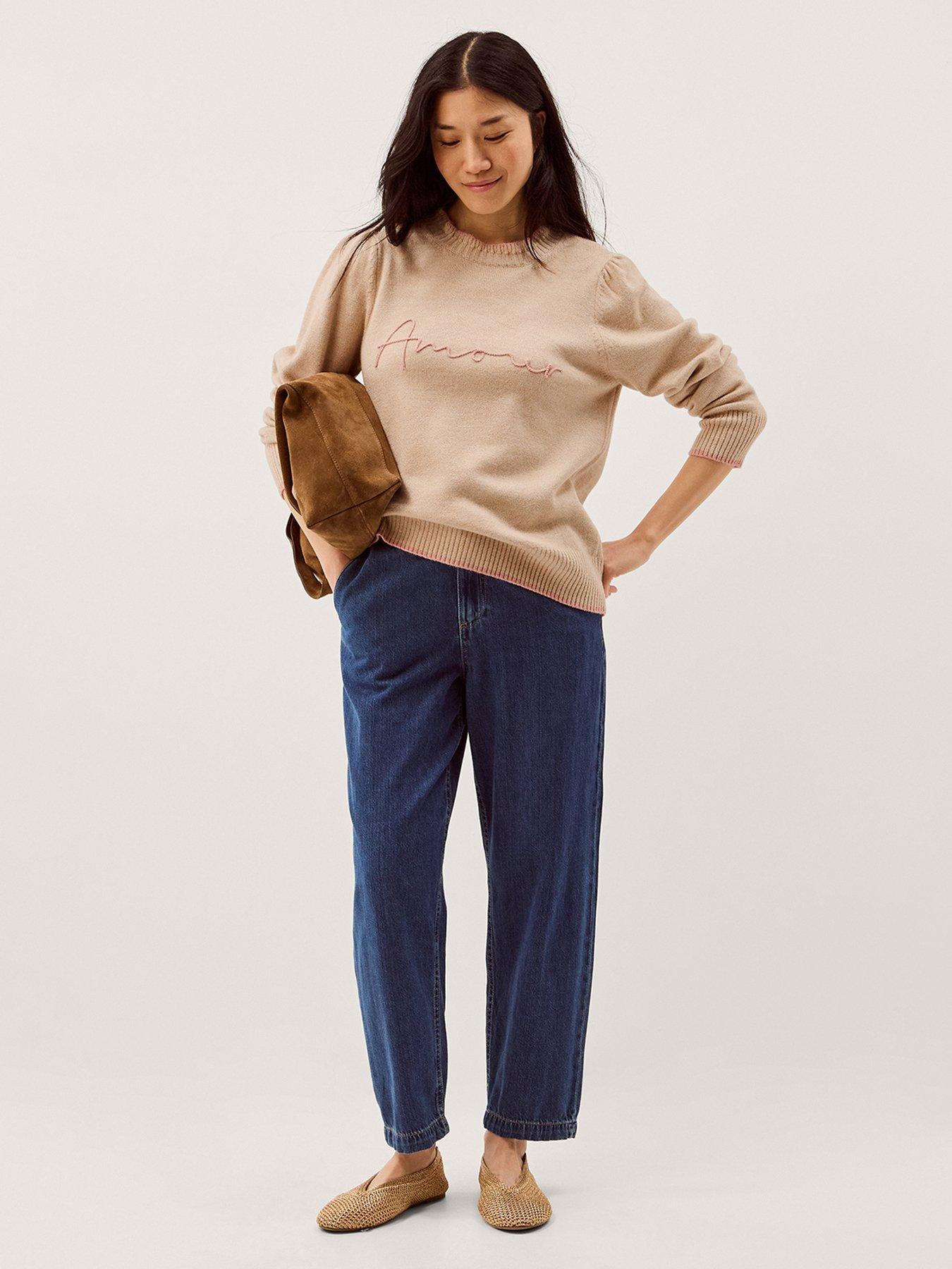  image of monsoon-ami-amour-jumper-cream