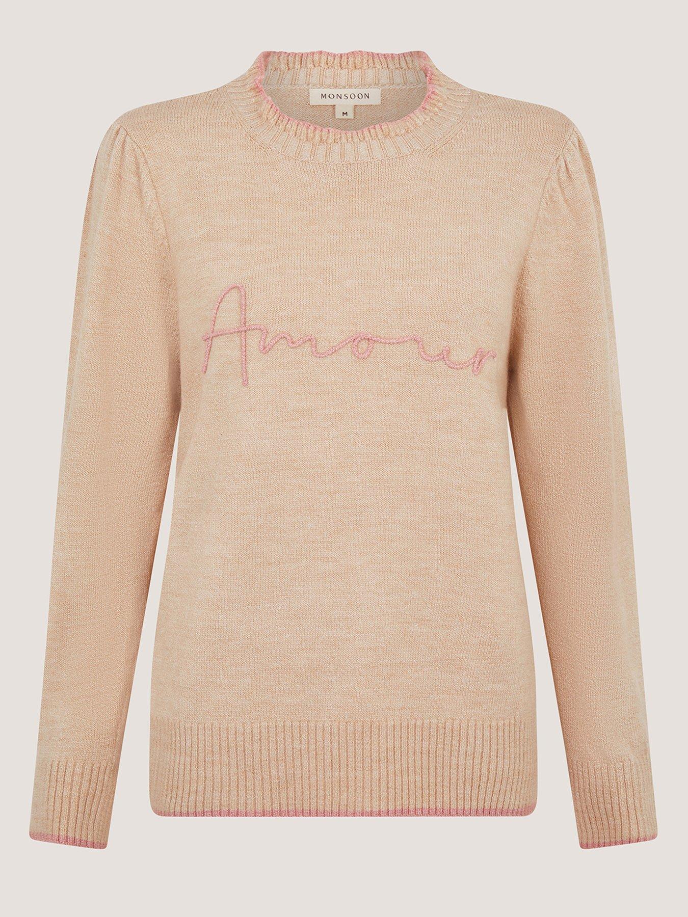  image of monsoon-ami-amour-jumper-cream