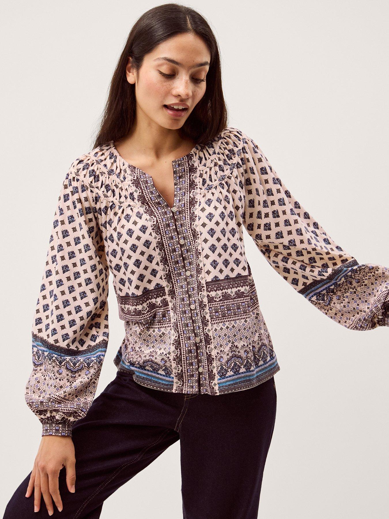 front image of monsoon-hern-heritage-jersey-top-cream