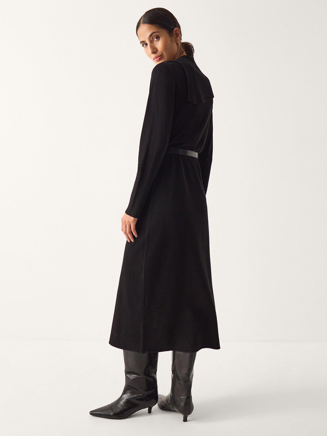 stillFront image of monsoon-cate-collar-dress-black