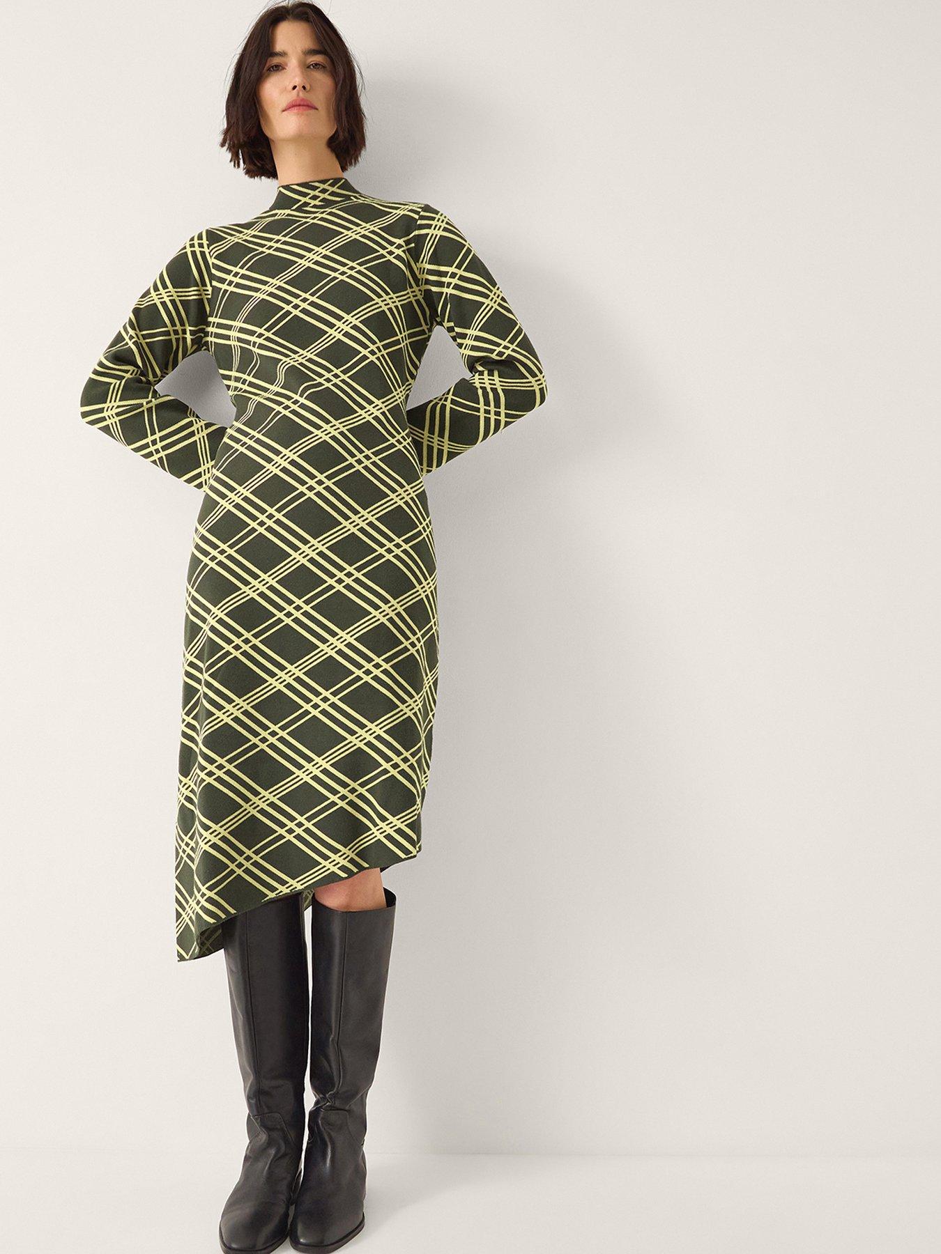 Monsoon Claudia Check Dress