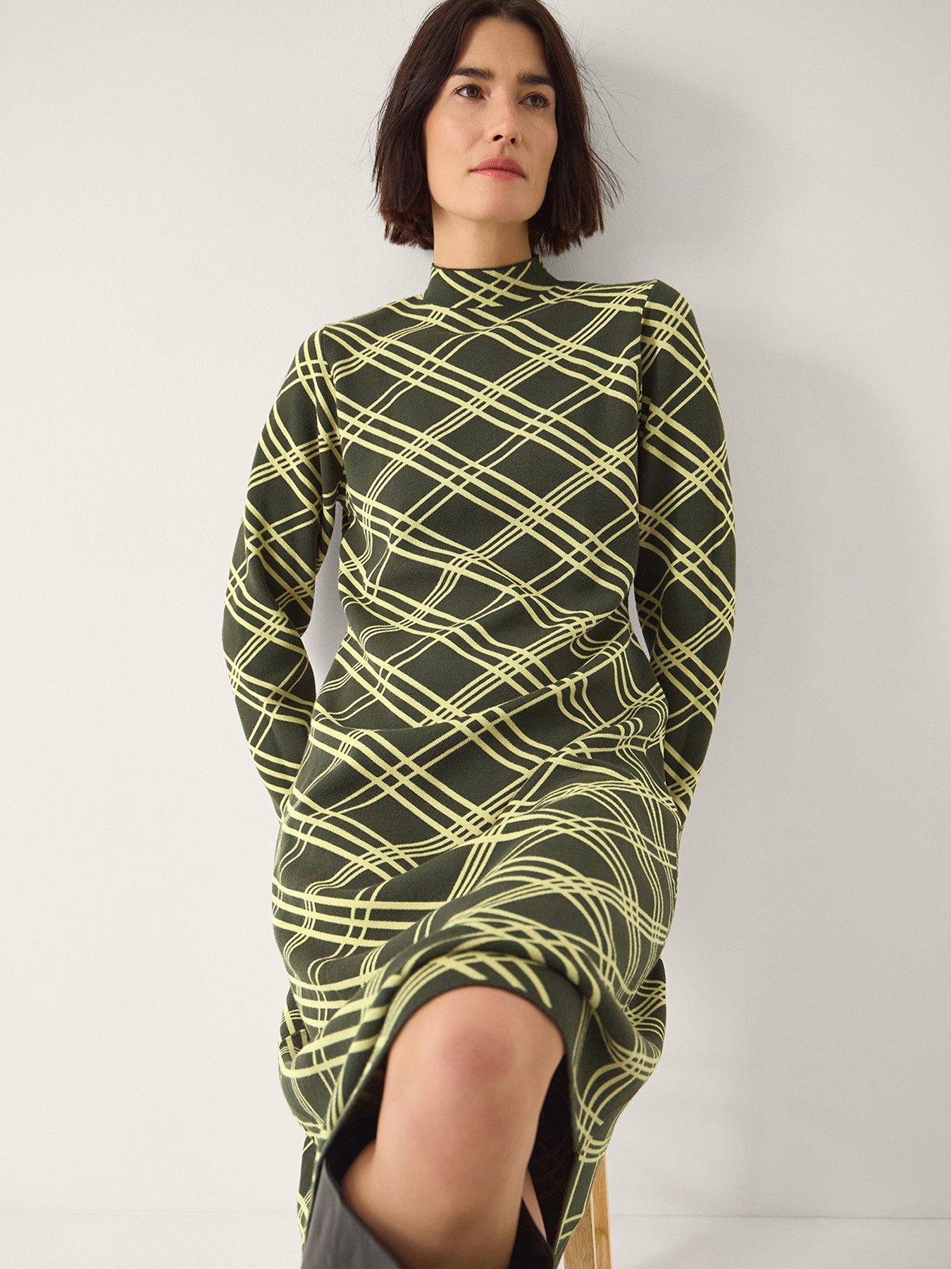 Image 4 of 5 of Monsoon Claudia Check Dress