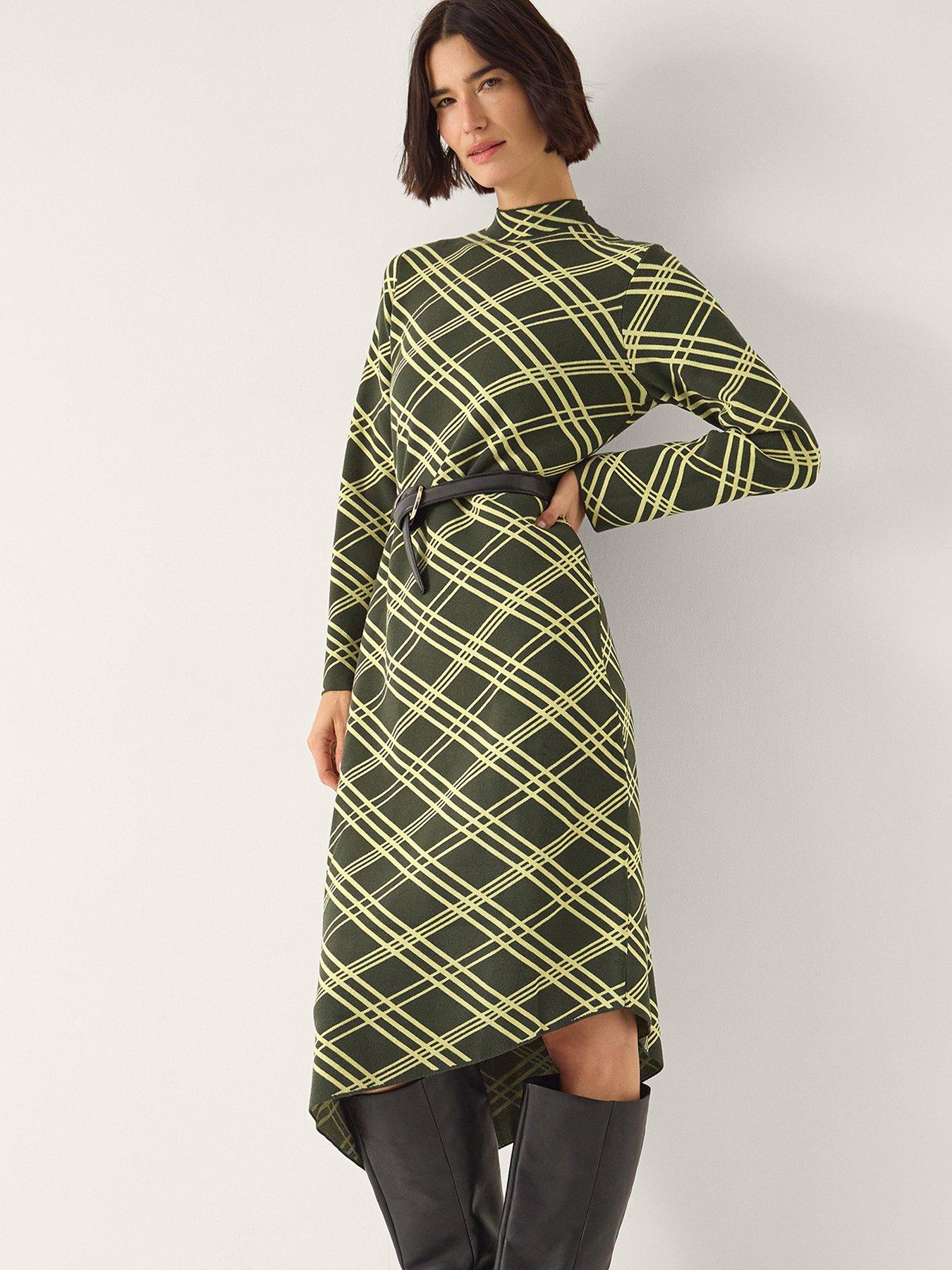 Image 5 of 5 of Monsoon Claudia Check Dress
