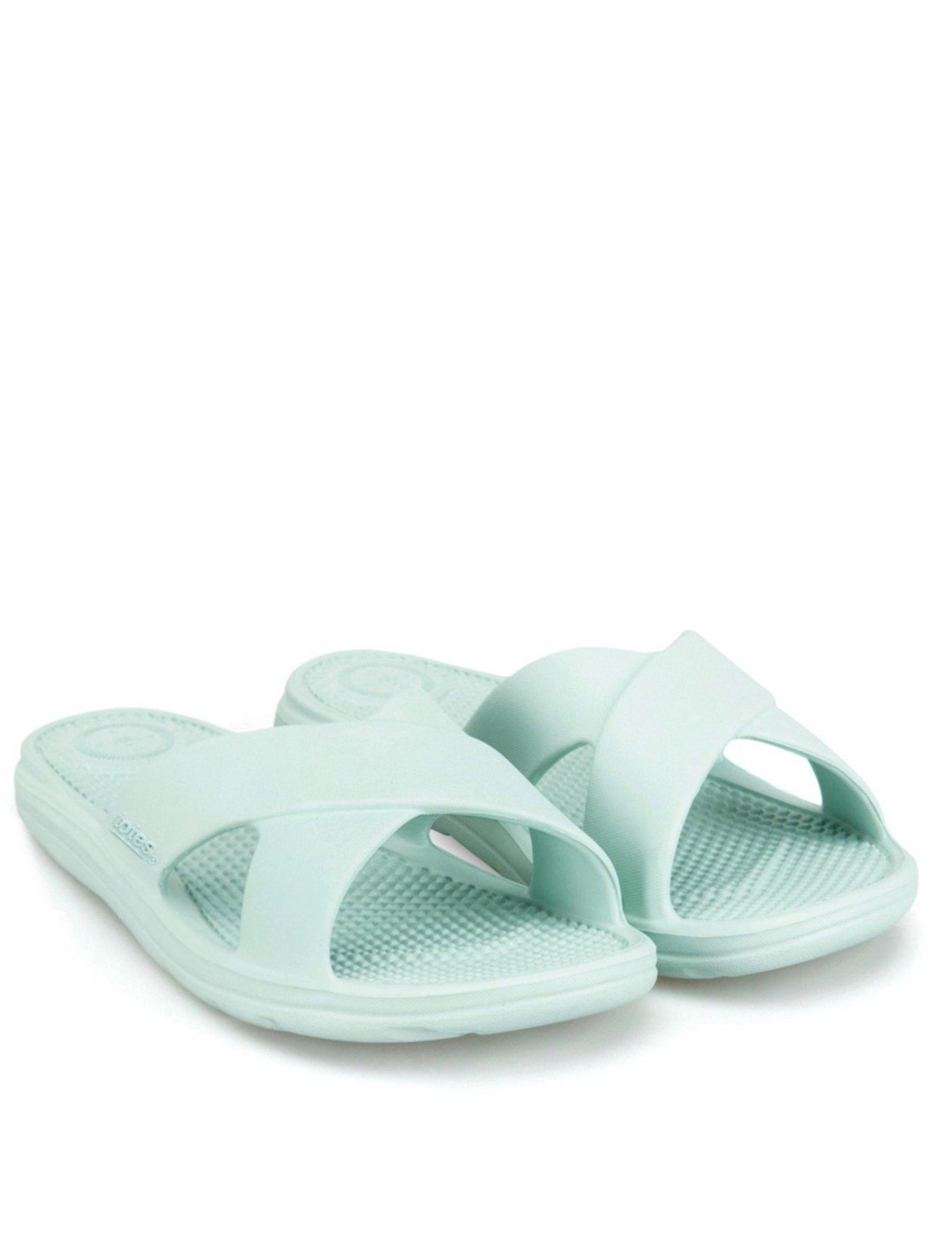 TOTES Totes Solbounce Ladies Cross Slide - Mint