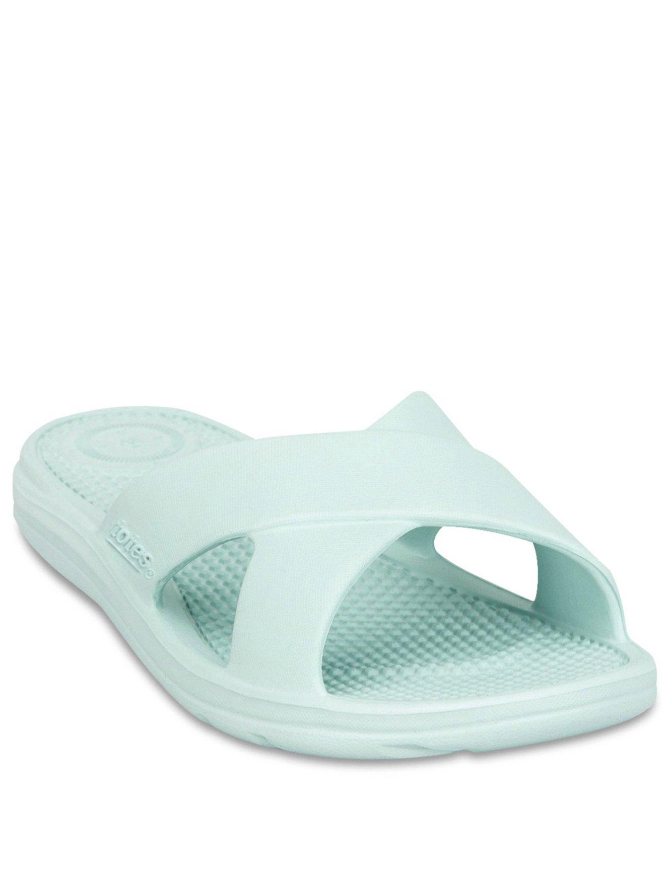 stillFront image of totes-totes-solbounce-ladies-cross-slide-mint