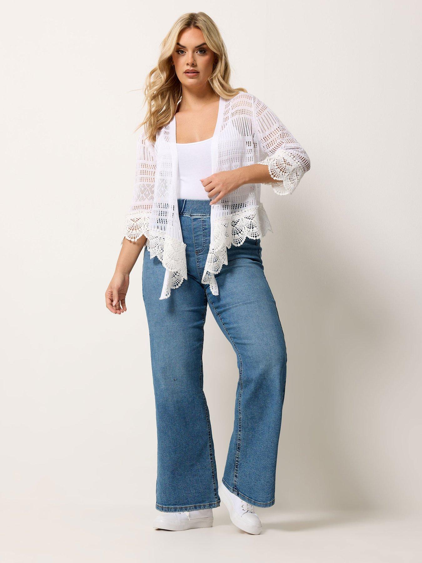  image of yours-curve-waterfall-cardigan-white