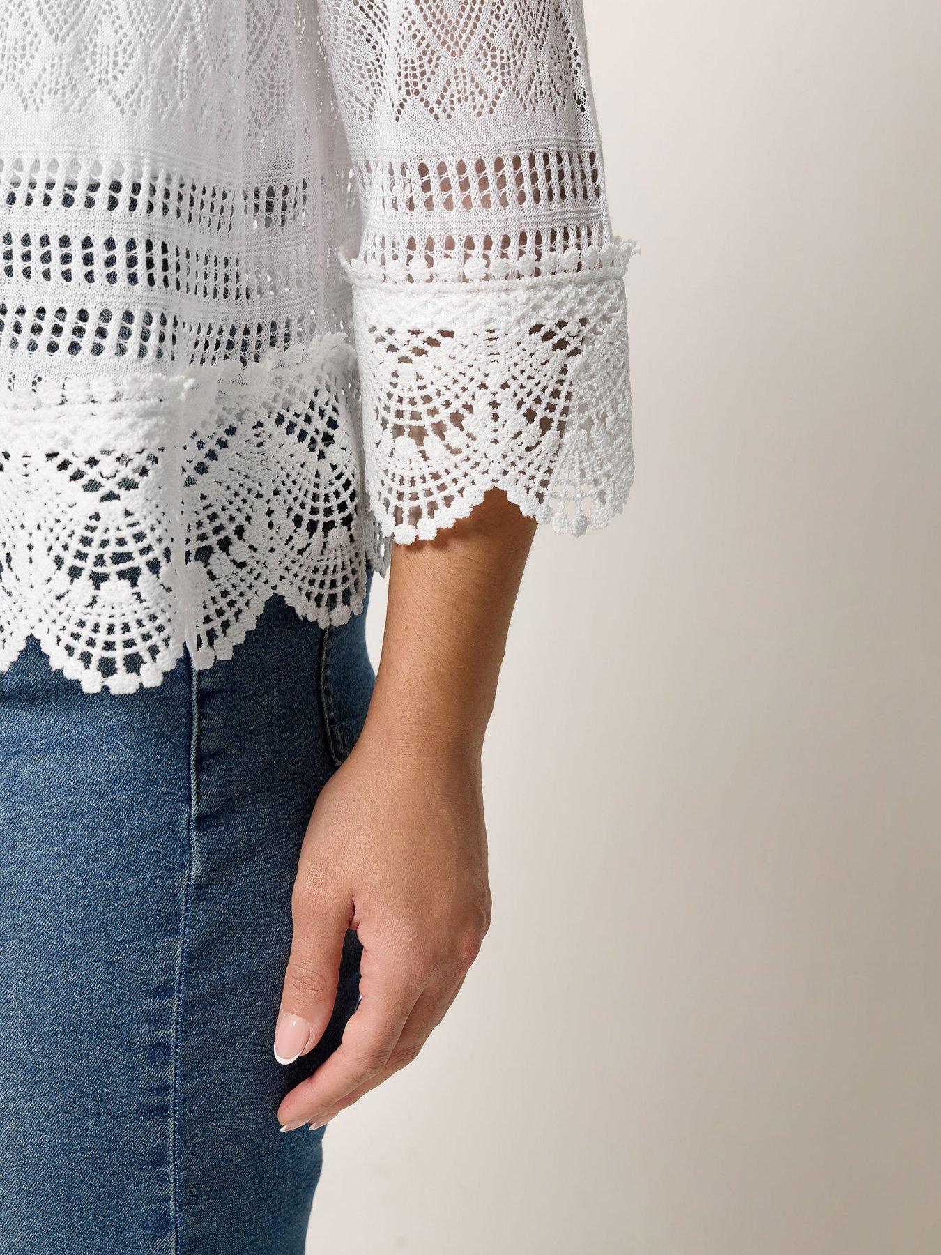  image of yours-curve-waterfall-cardigan-white
