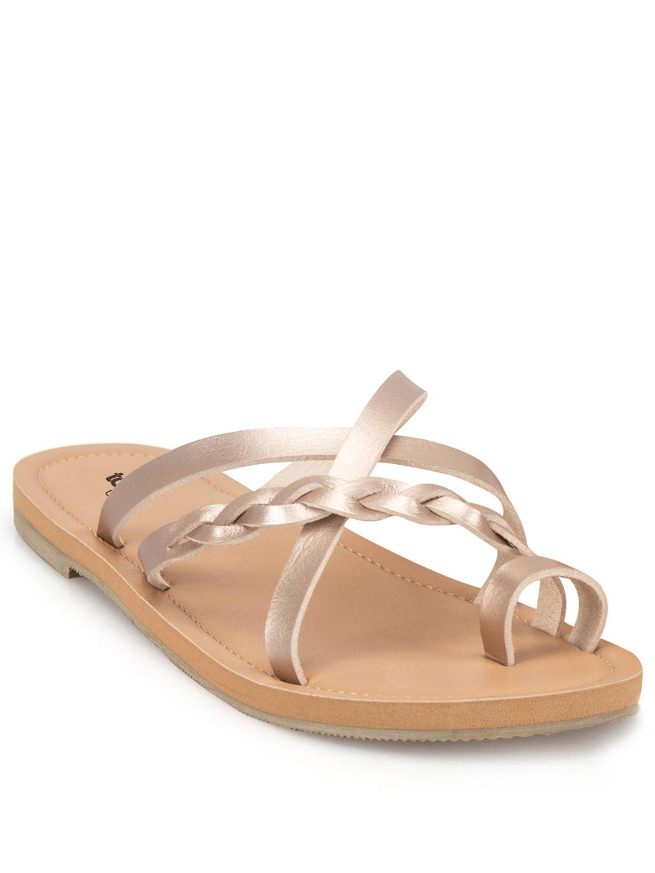 Image 2 of 5 of TOTES Ladies Toe Post Strap Sandal - Rose Gold