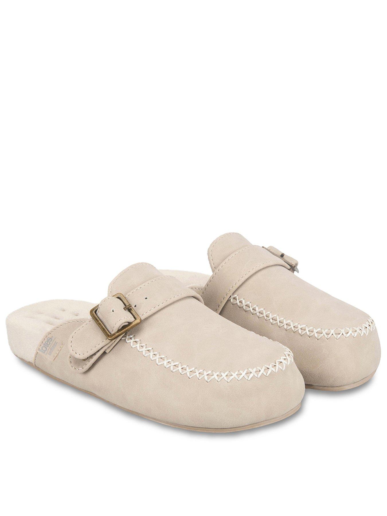 totes-isotoner-isotoner-ladies-suedette-open-back-moccasin-slipper-stone