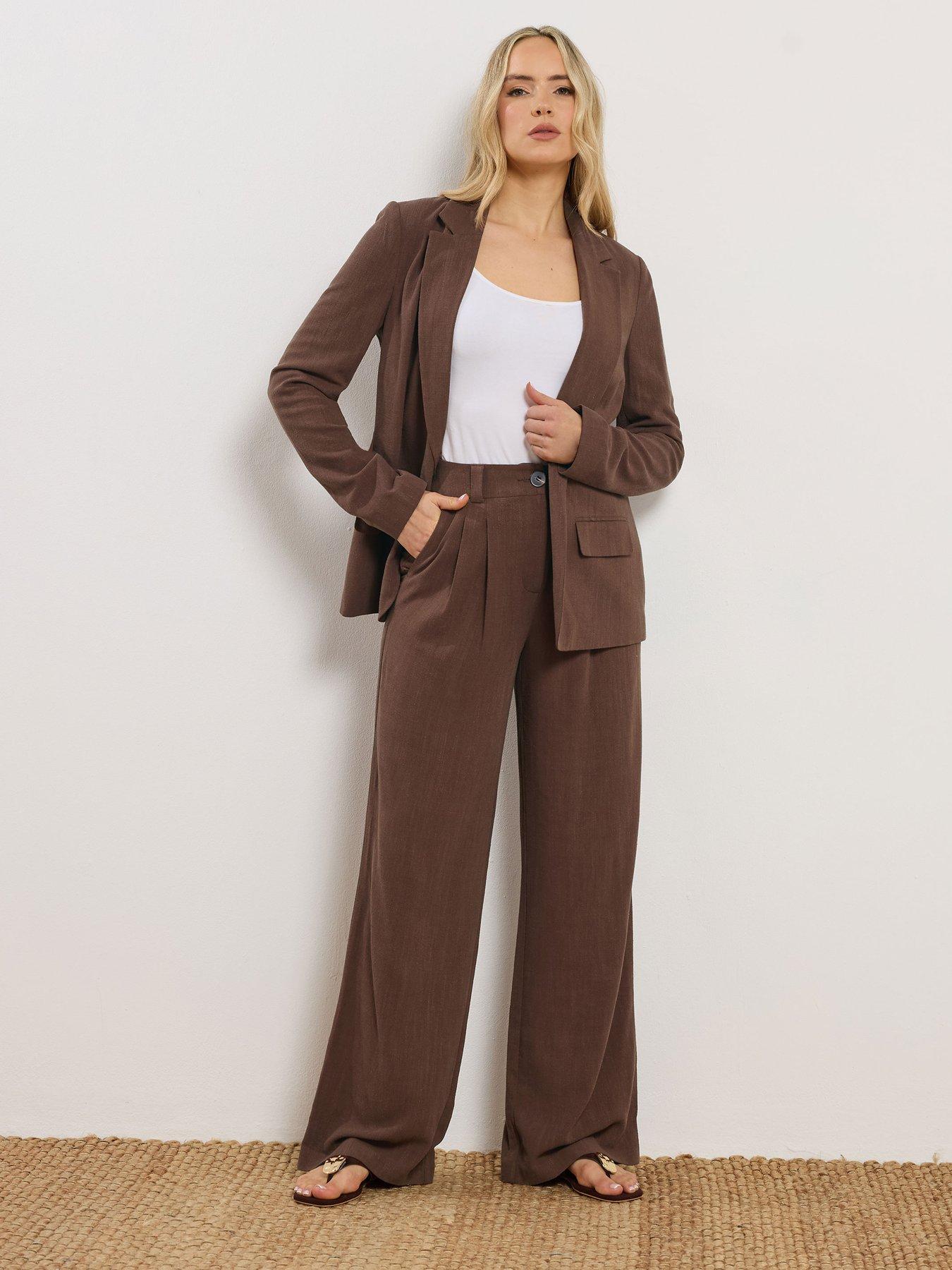 Image 3 of 5 of Long Tall Sally Tall Linen Blend Blazer