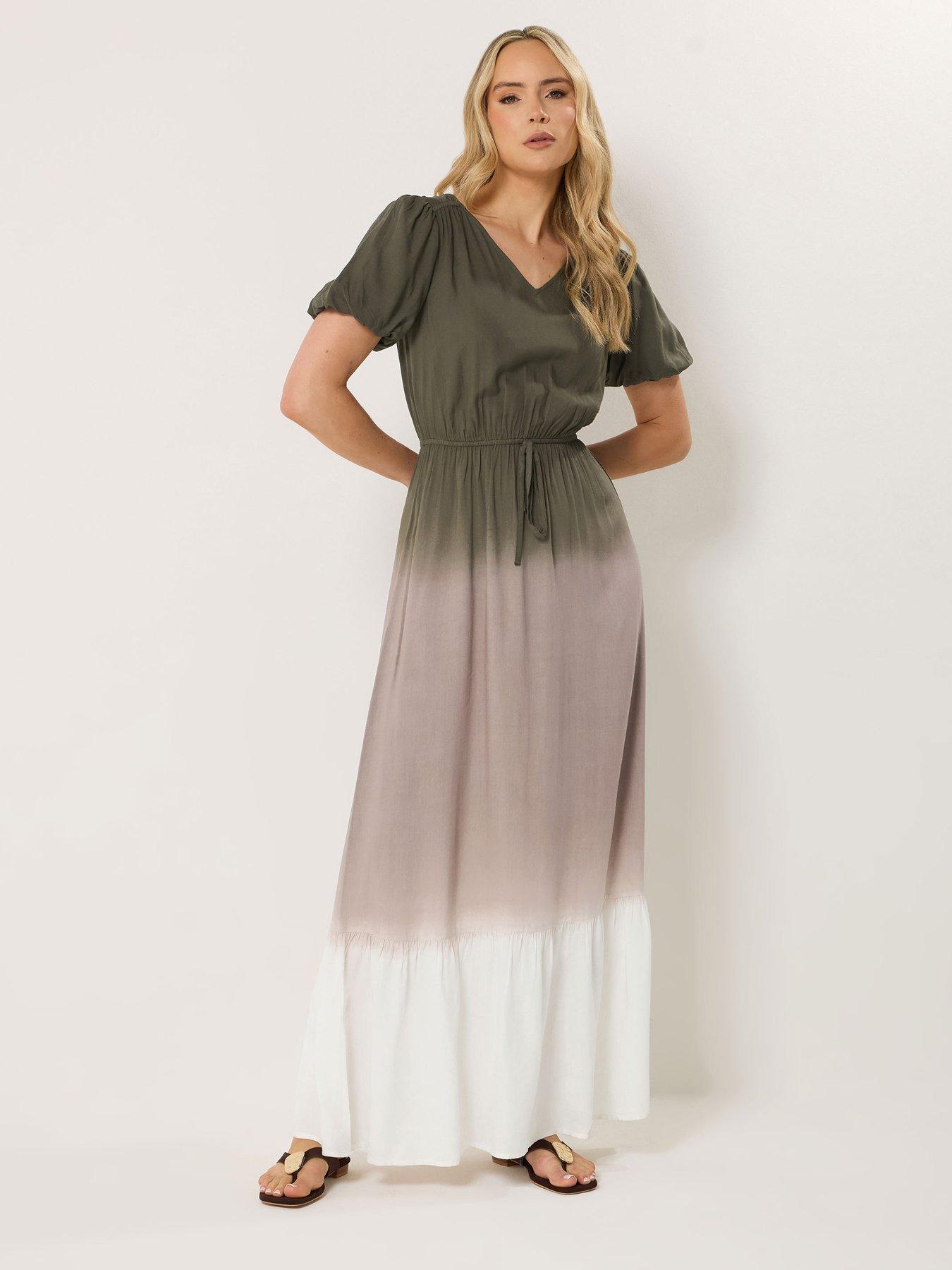 Image 1 of 5 of Long Tall Sally Ombre Maxi Dress - Brown