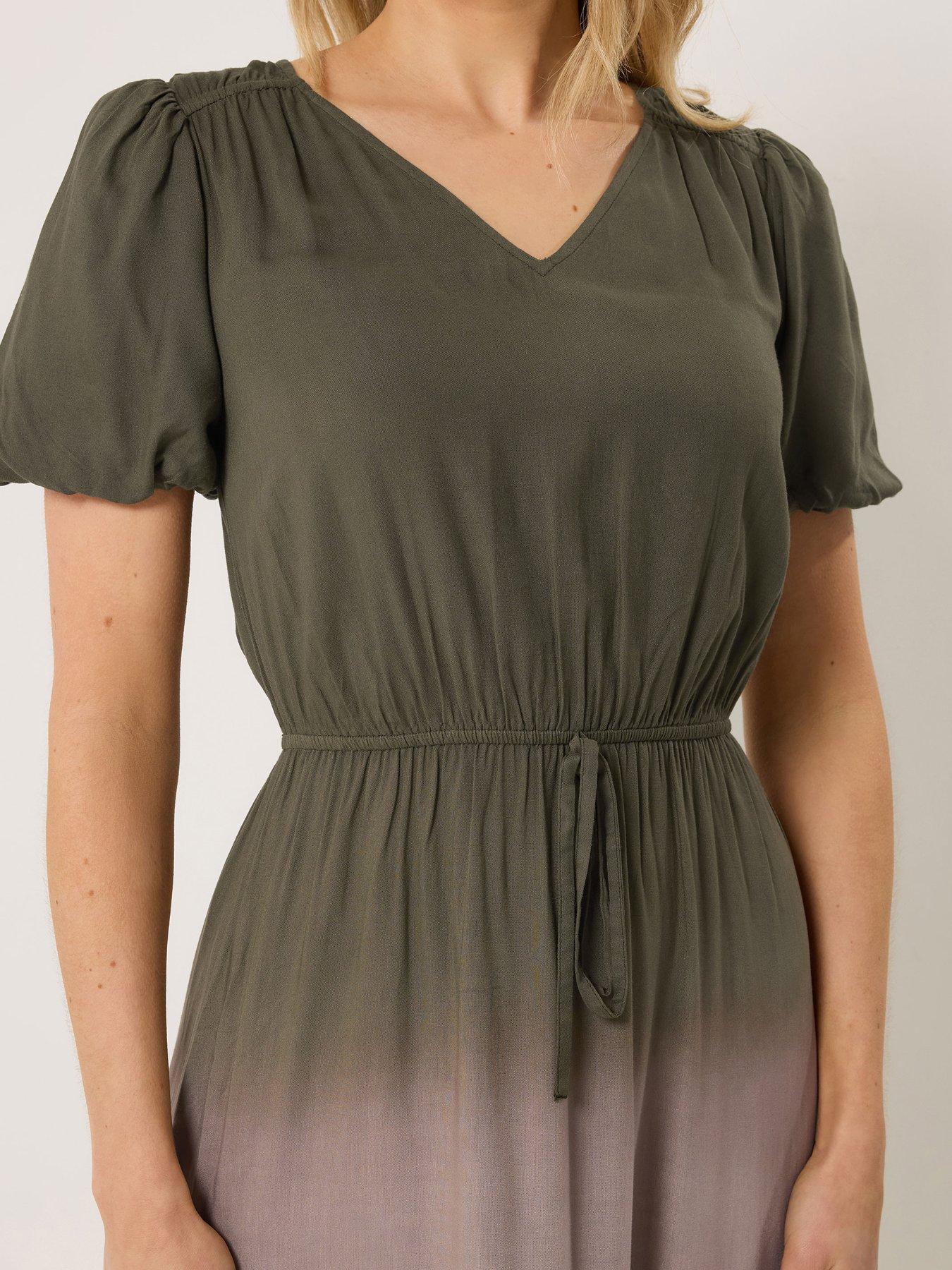Image 4 of 5 of Long Tall Sally Ombre Maxi Dress - Brown