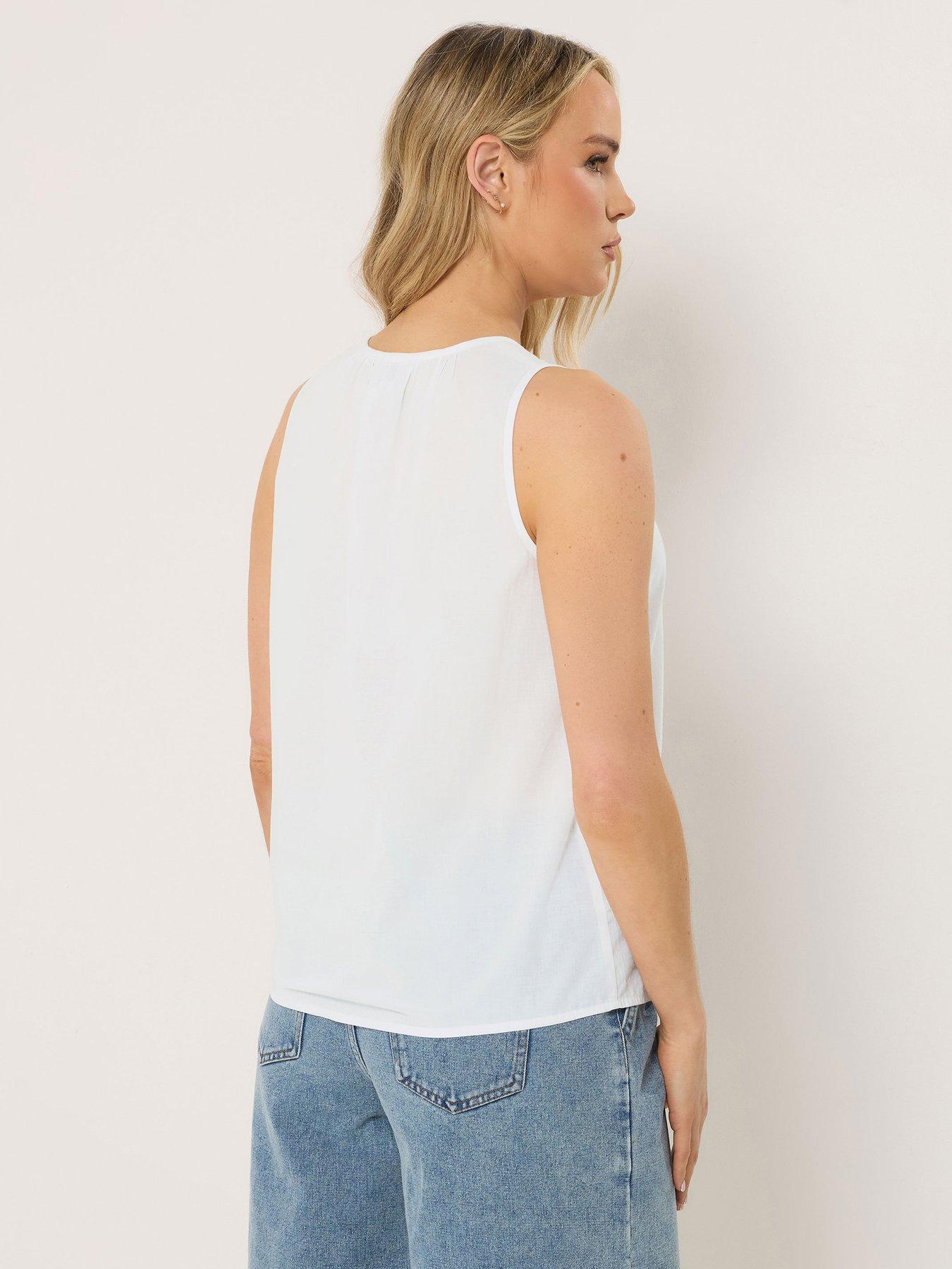 Image 2 of 5 of Long Tall Sally Embroidered Vest - White