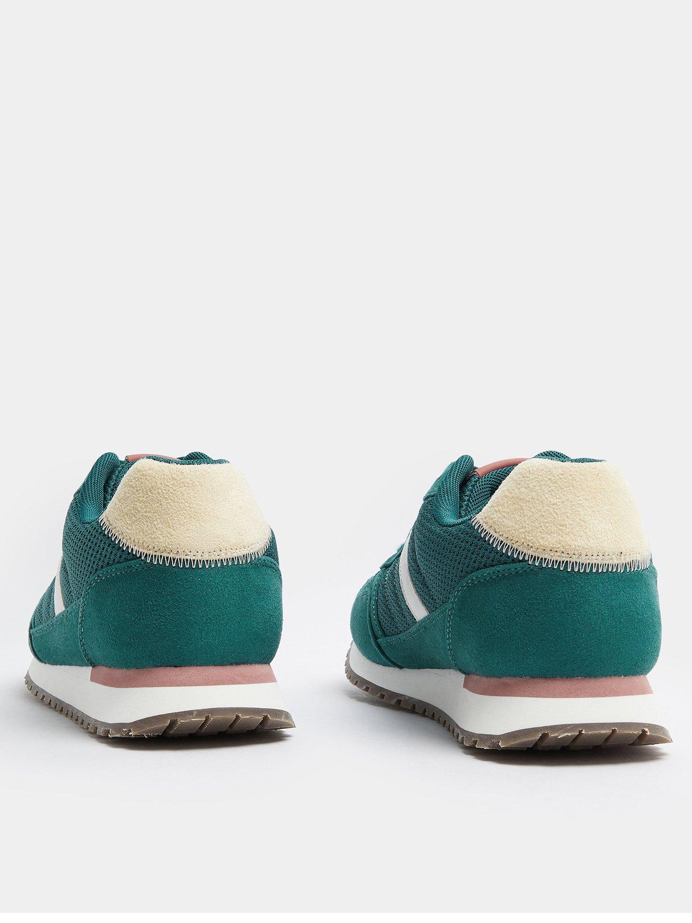  image of yours-extra-wide-fit-eva-colour-block-trainer-green