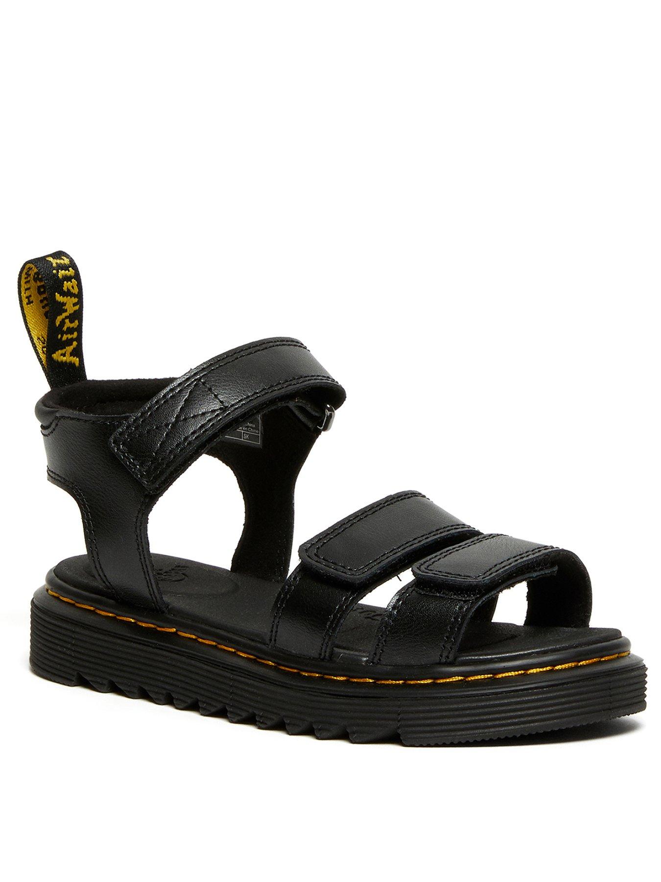 Image 2 of 7 of Dr Martens Junior Klaire Leather Sandal - Black Lamper