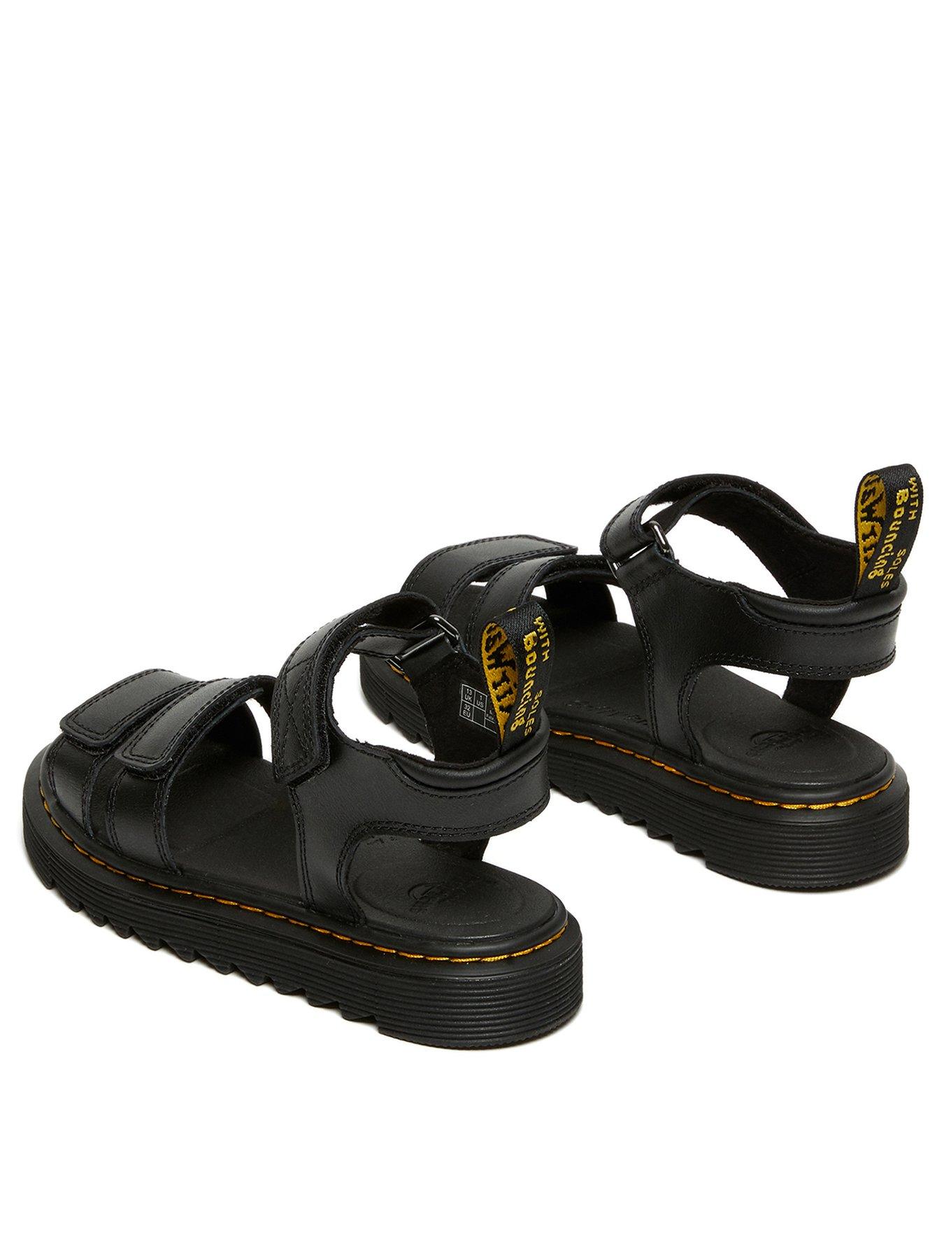 Image 3 of 7 of Dr Martens Junior Klaire Leather Sandal - Black Lamper