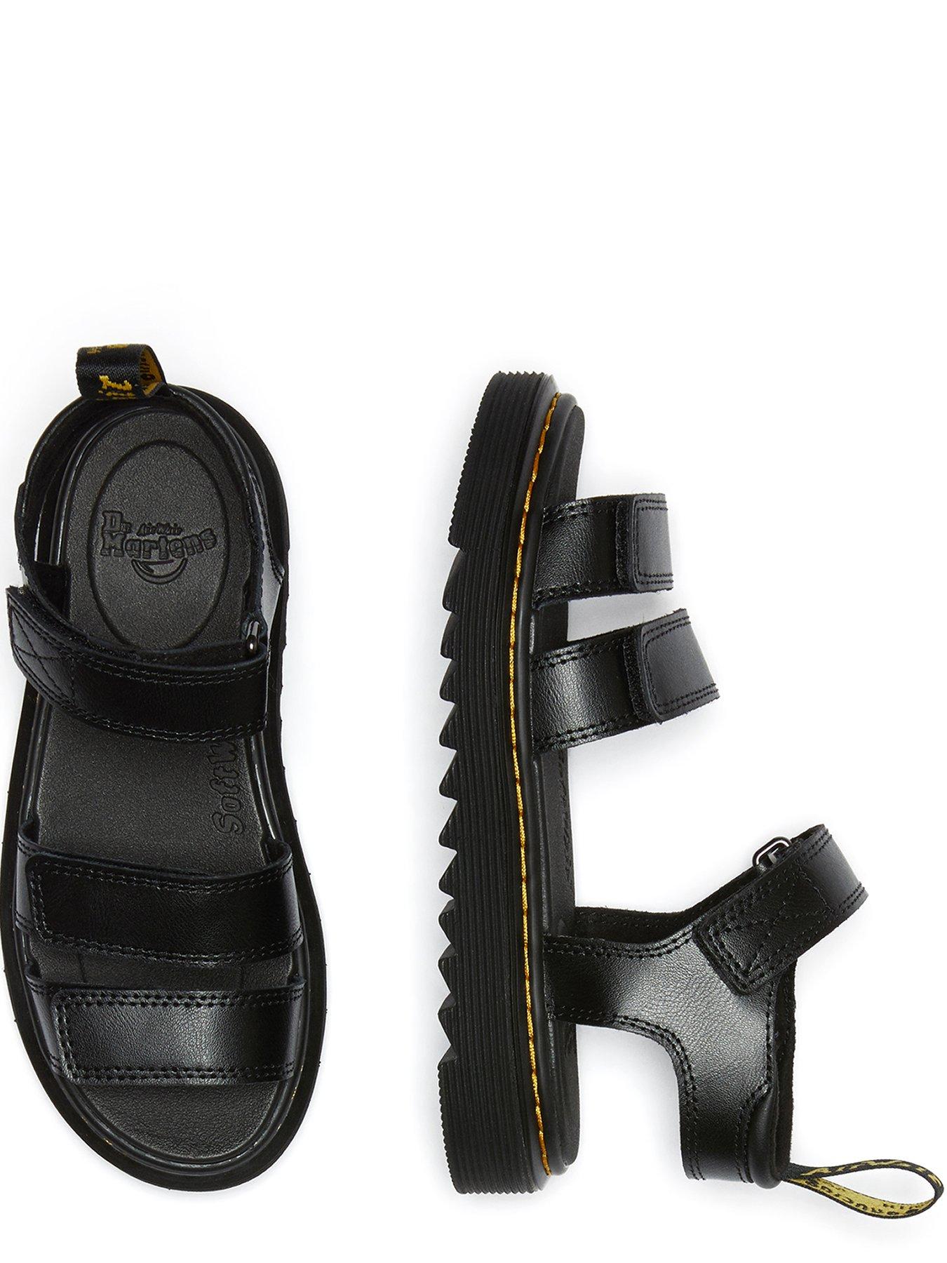 Image 4 of 7 of Dr Martens Junior Klaire Leather Sandal - Black Lamper