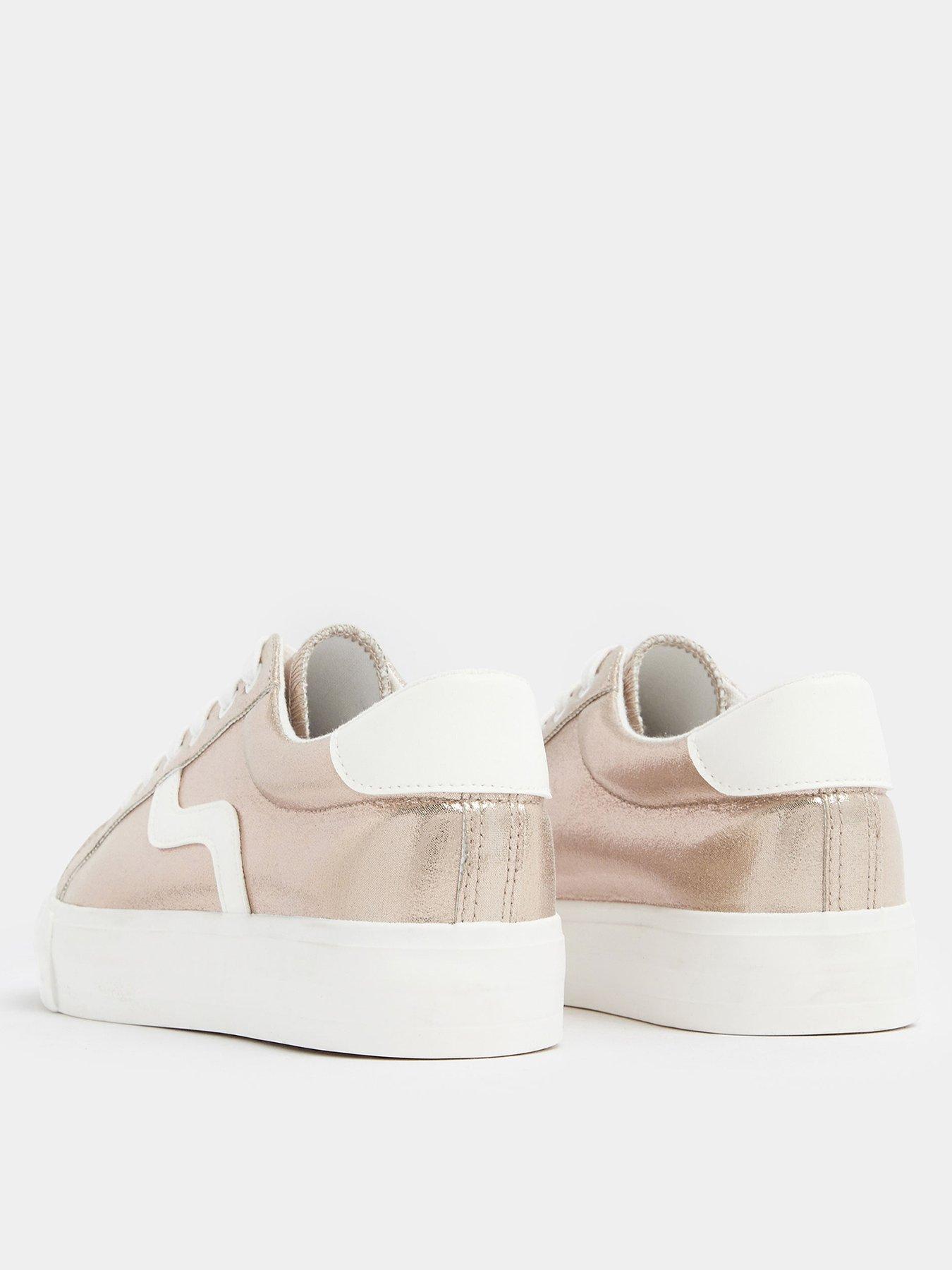  image of yours-extra-wide-fit-swoosh-side-slab-trainers-gold