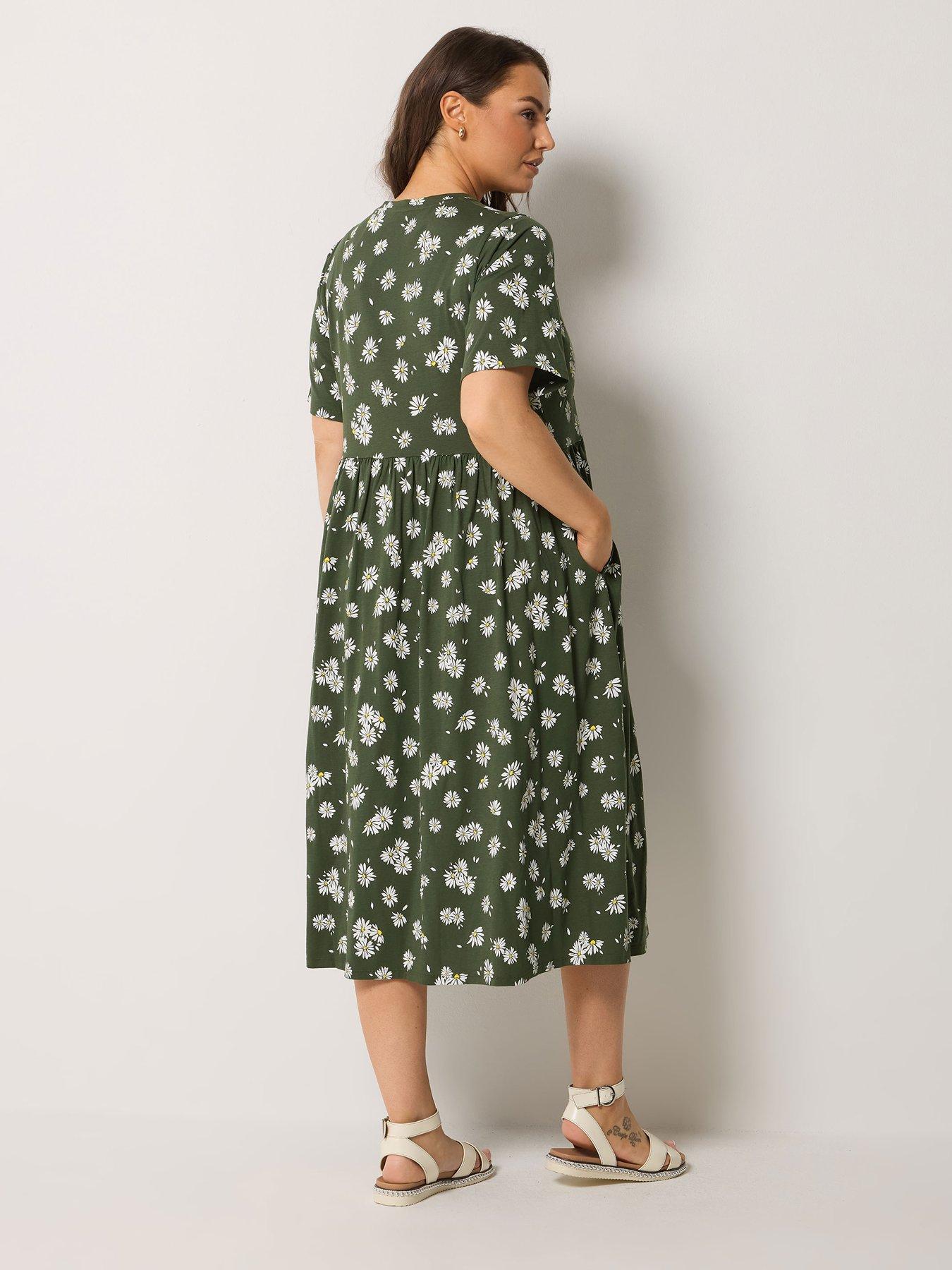  image of yours-curve-throw-on-midaxi-dress-green
