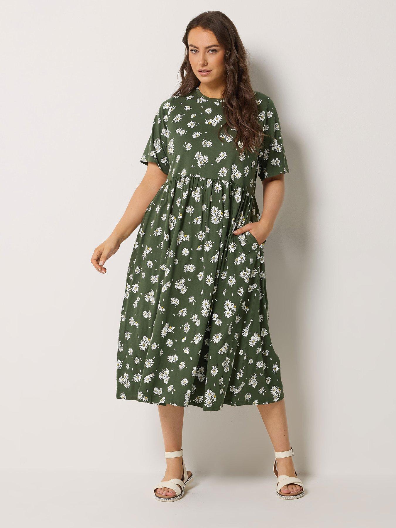  image of yours-curve-throw-on-midaxi-dress-green