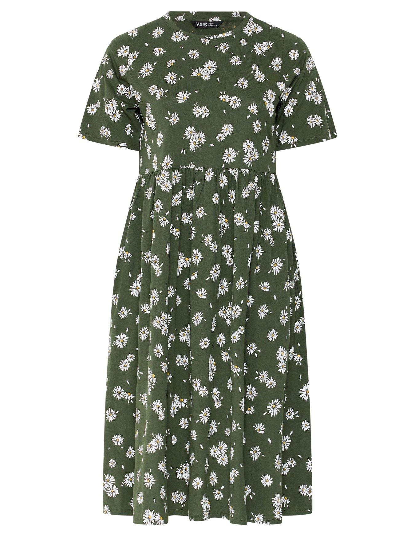  image of yours-curve-throw-on-midaxi-dress-green