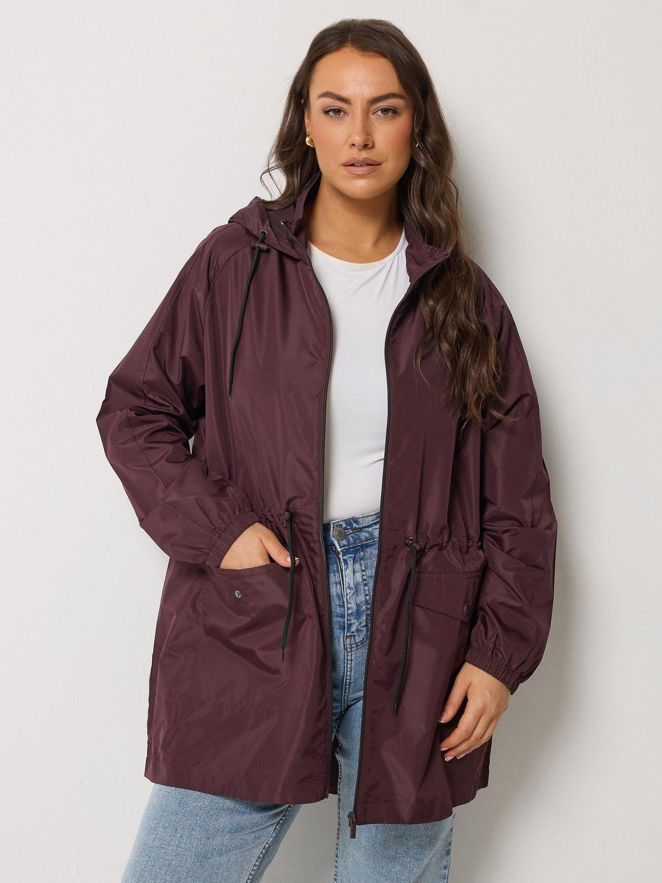 yours-curve-solid-lightweight-parka-purple