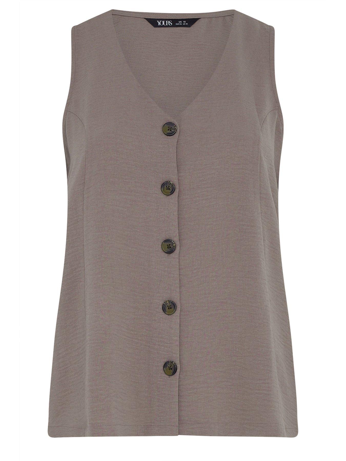 Image 5 of 5 of Yours Curve Waistcoat Vest - Purple