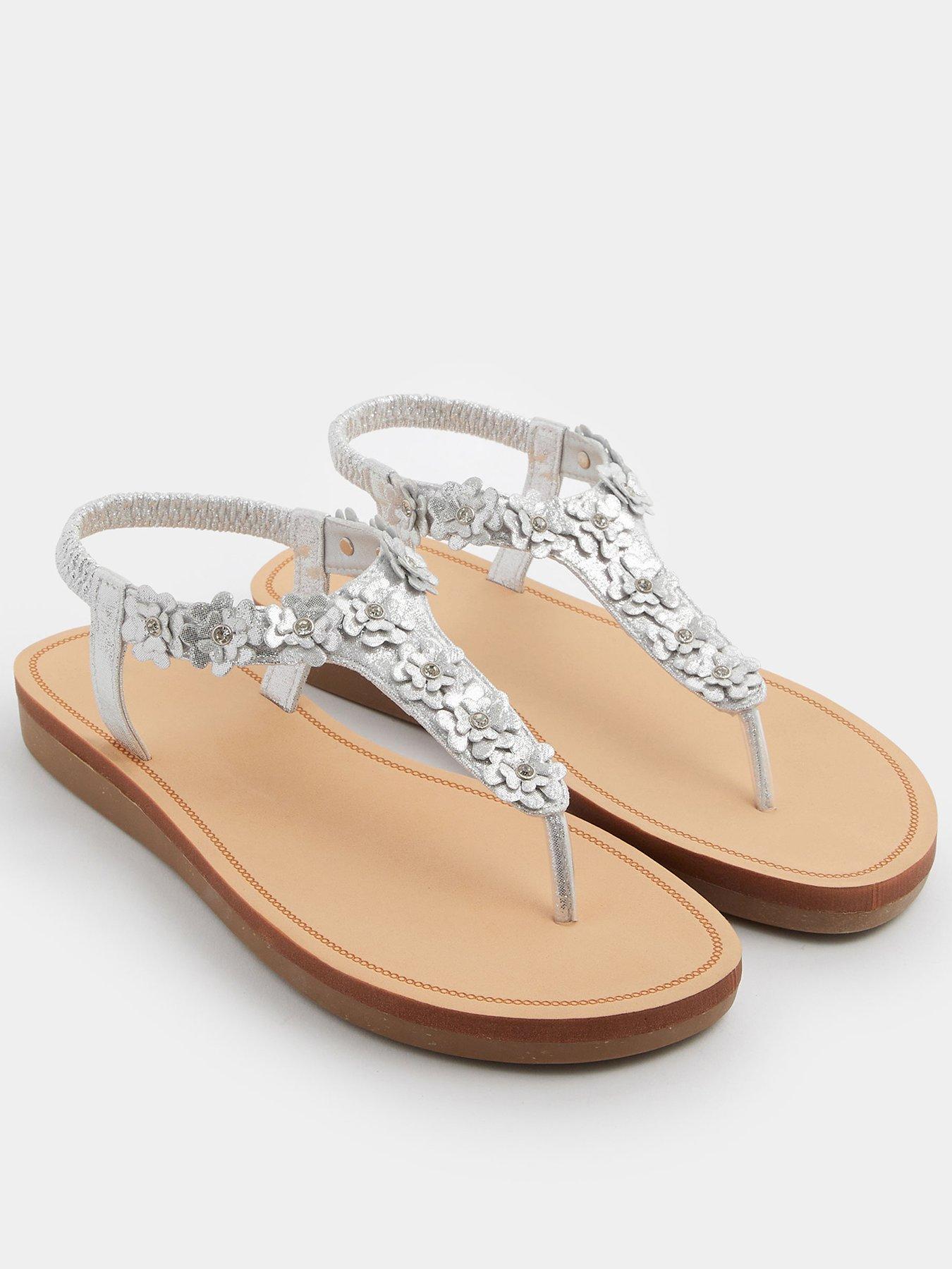 stillFront image of yours-extra-wide-fit-ditsy-flower-sandal
