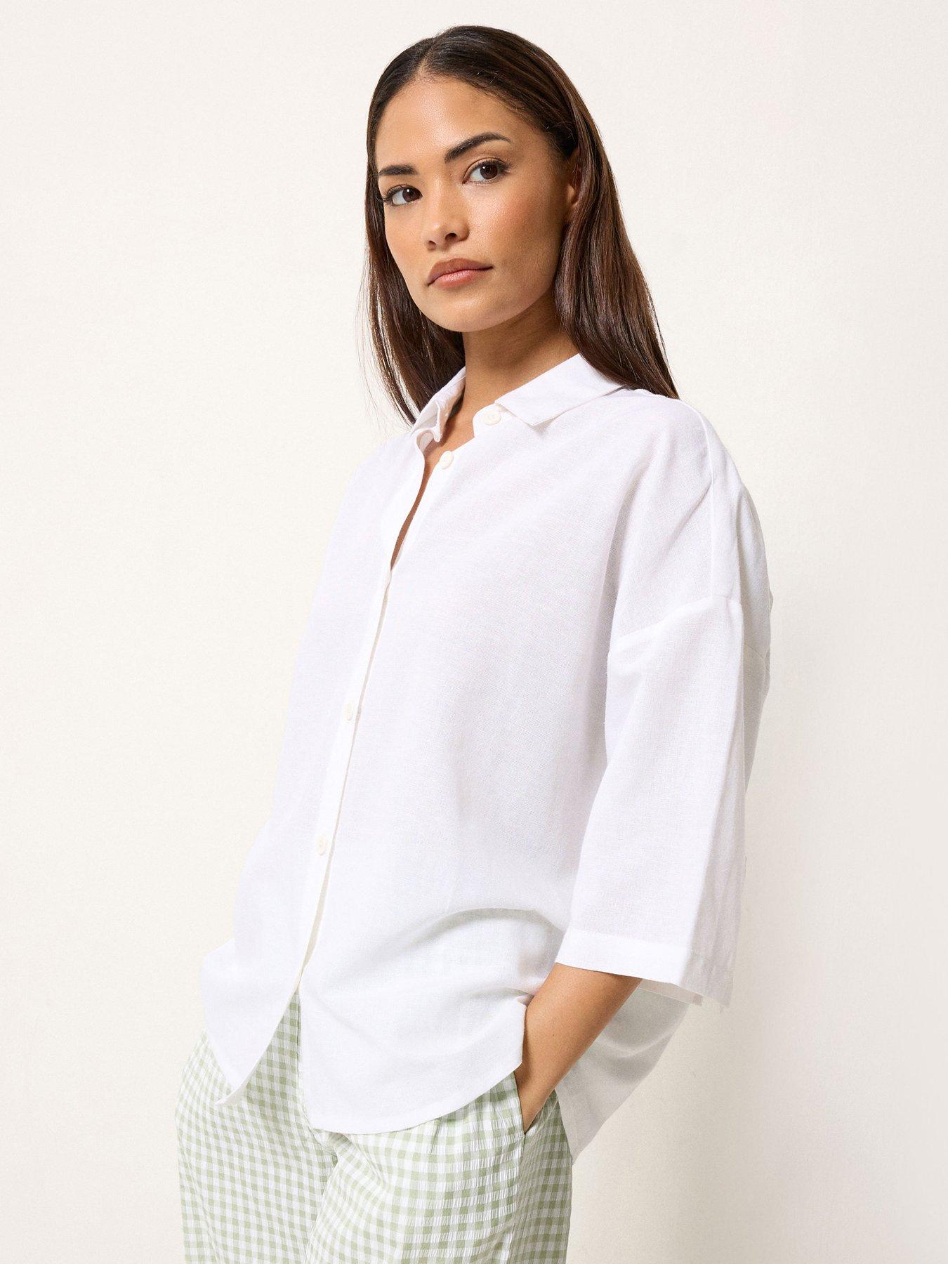 PixieGirl Petite Short Sleeve Shirt - White
