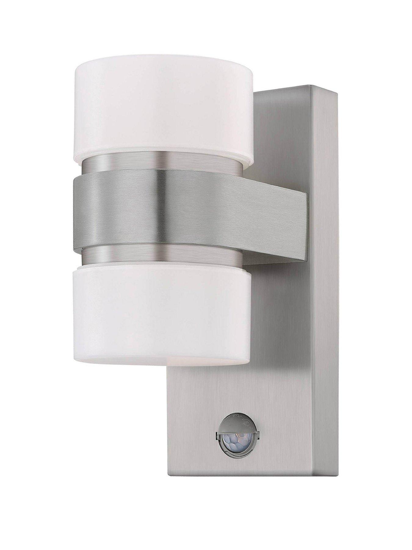 Image 2 of 5 of Eglo Atollari LED 2-Light Silver Exterior Wall Light