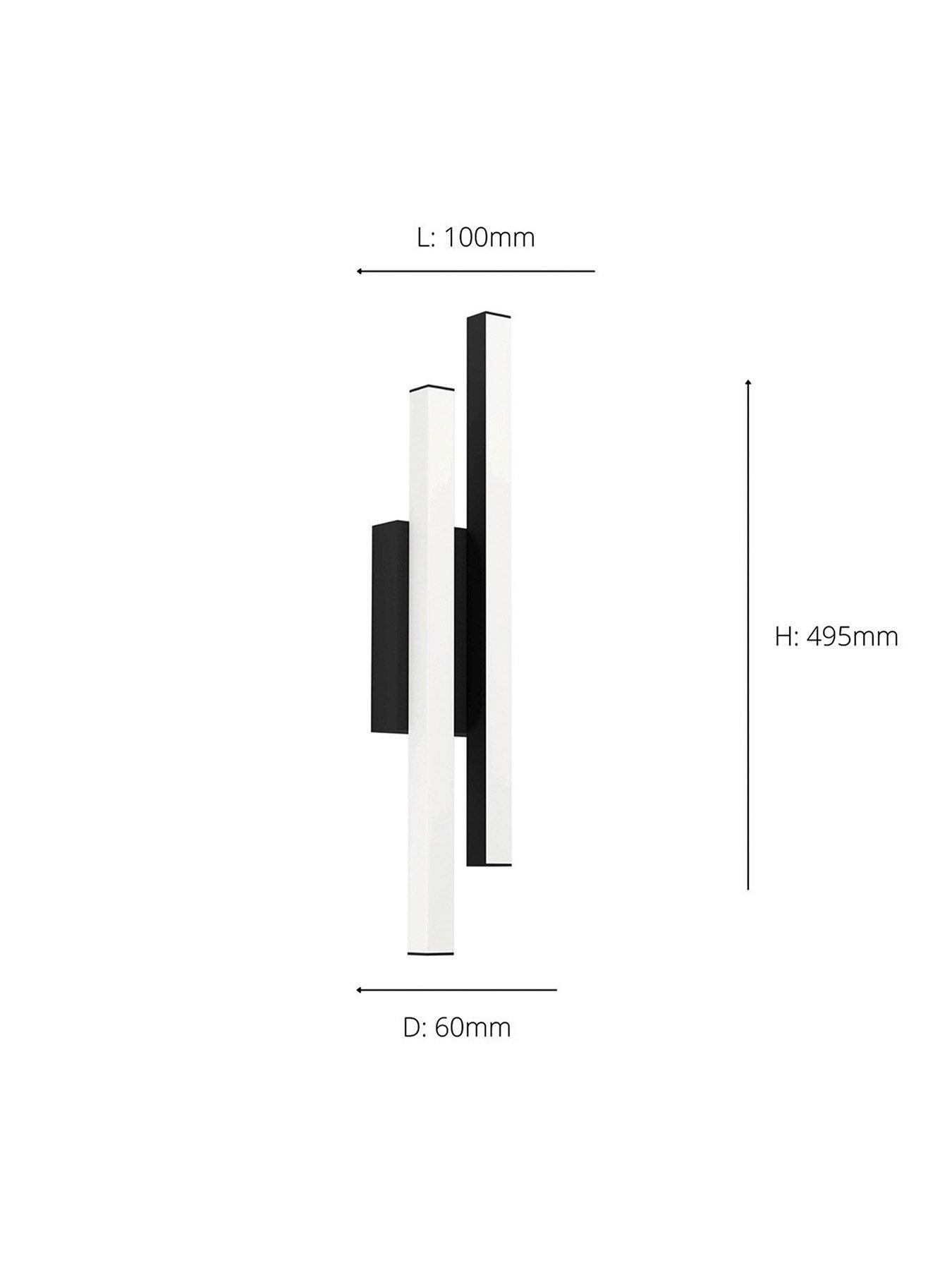  image of eglo-serricella-led-linear-exterior-wall-light