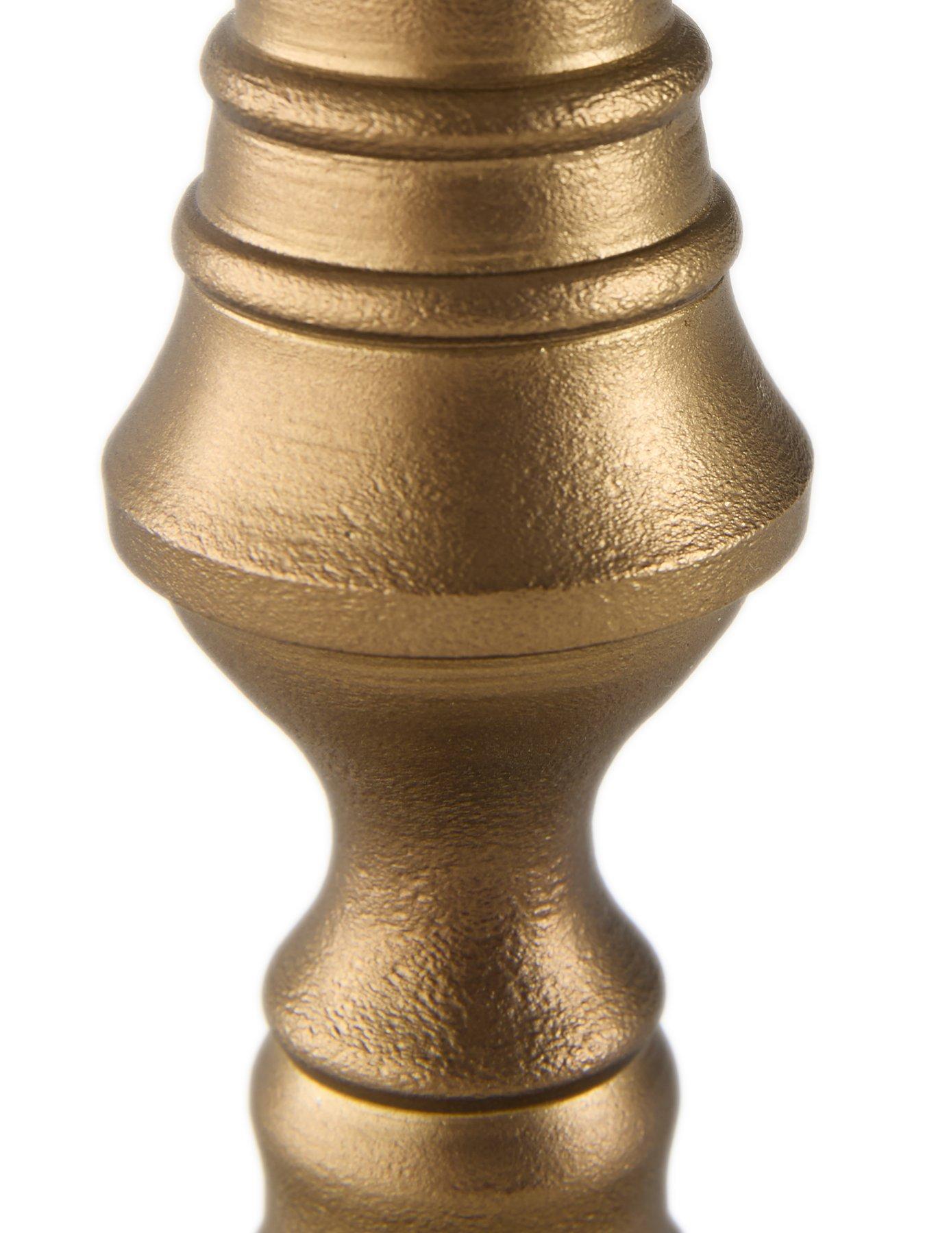 Image 6 of 8 of The Very Collection Set Of 2 Antique Brass Candlestick Holders