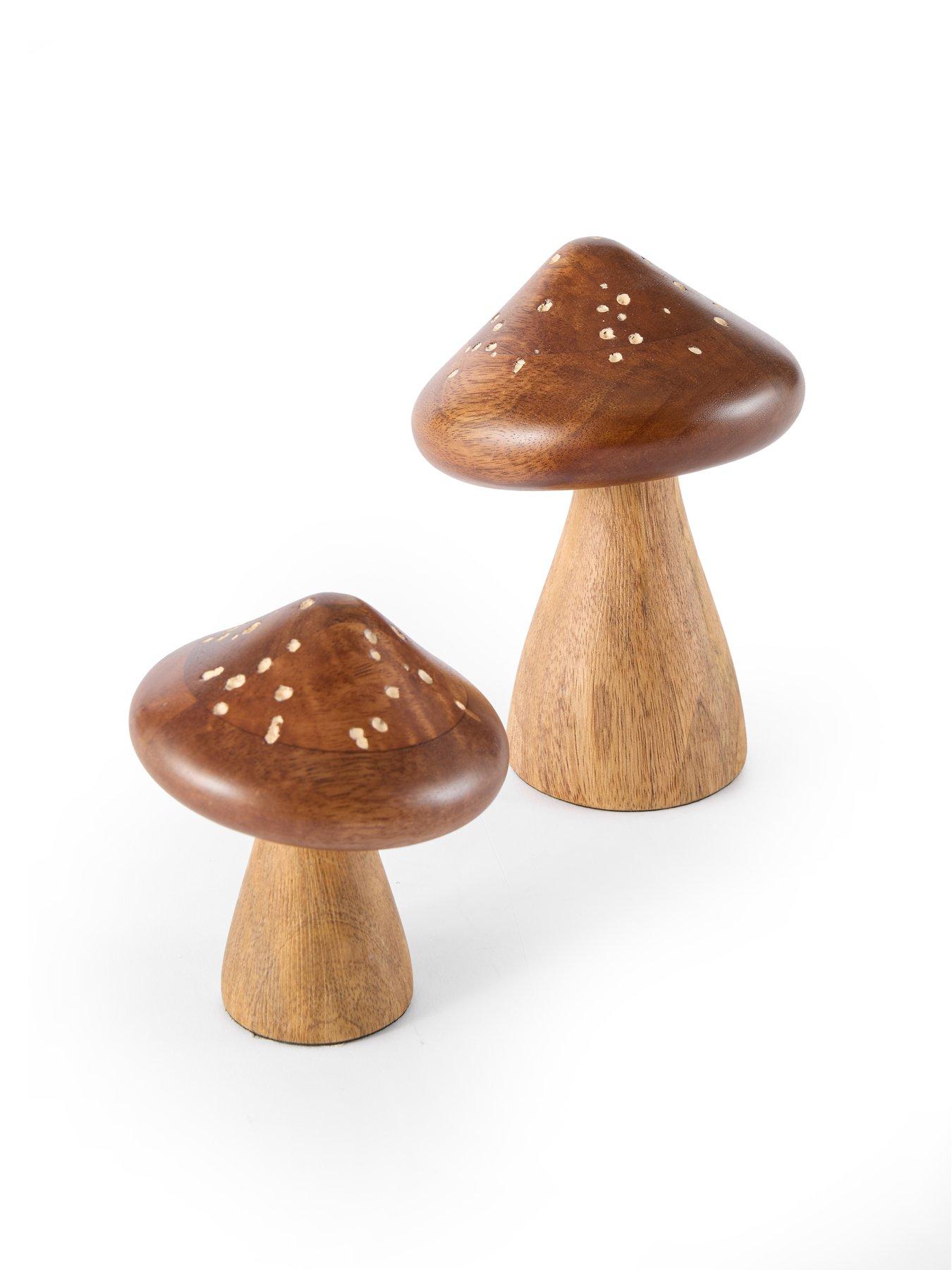 Image 3 of 7 of The Very Collection Set Of 2 Wooden Toadstools
