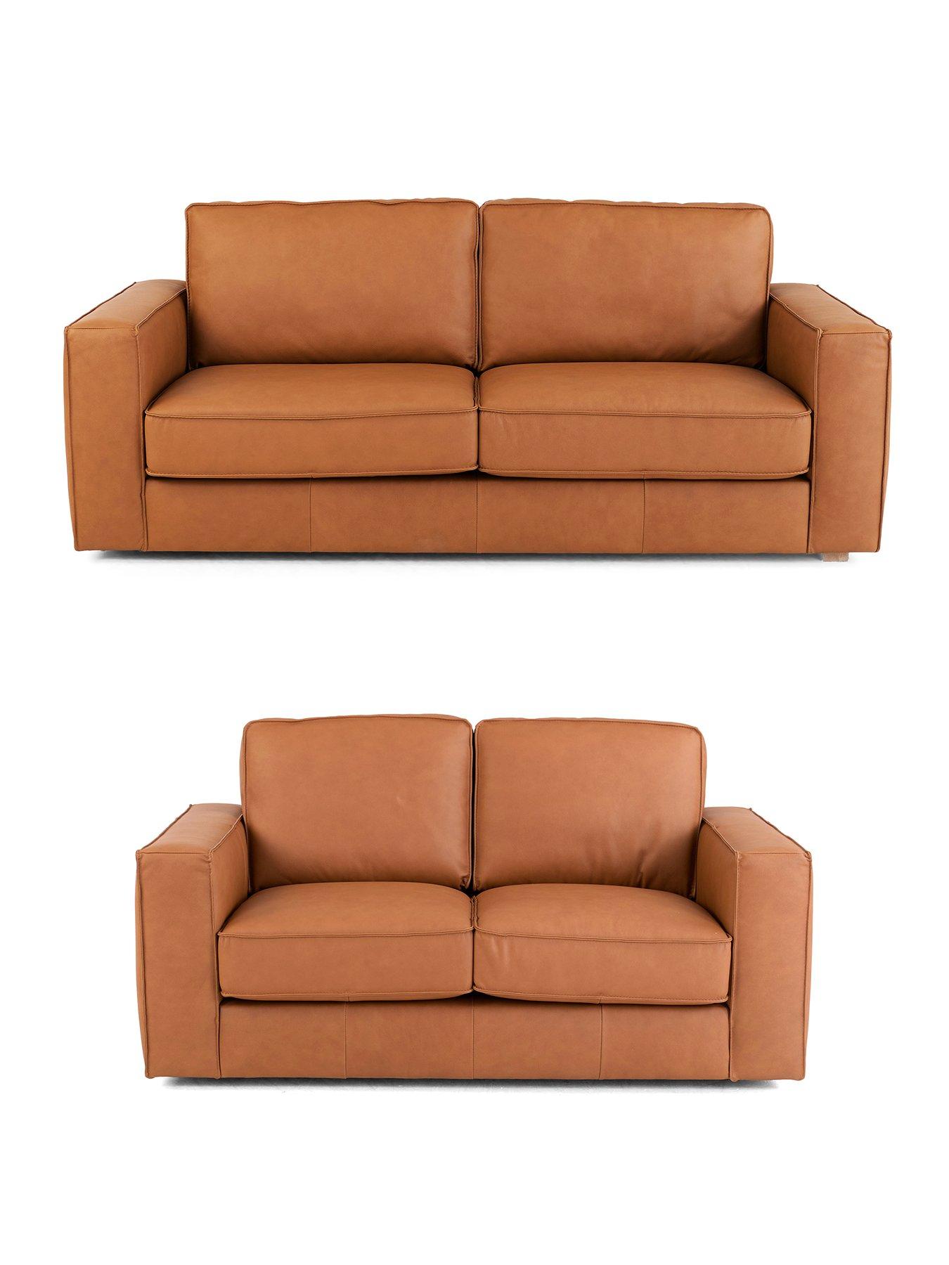 Image 2 of 6 of The Very Collection Atalia 3 Seater&nbsp;+ 2 Seater Leather Sofa Set (Buy &amp; SAVE!)&nbsp;- FSC&reg; Certified