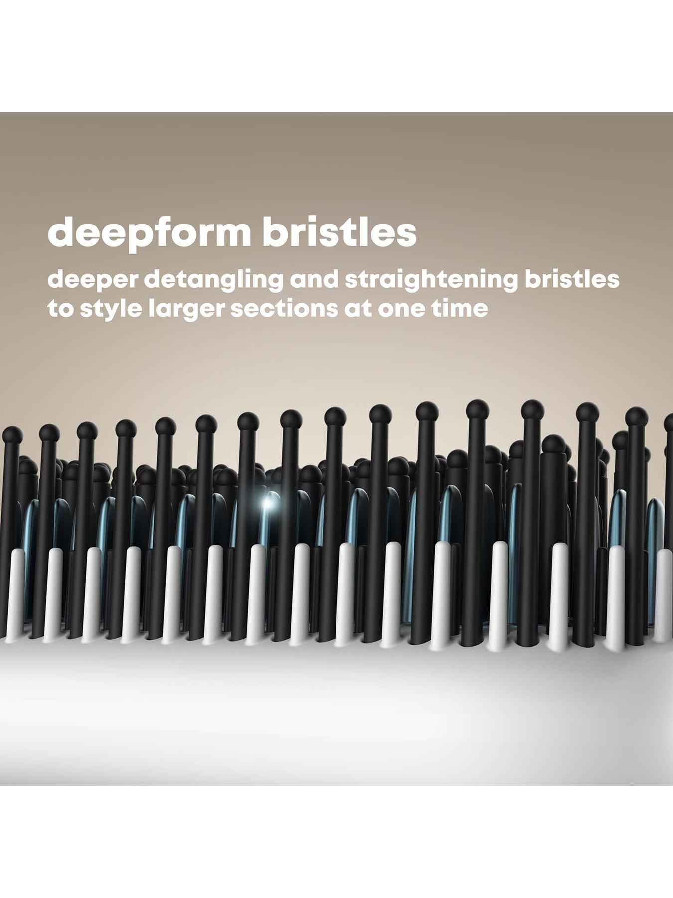  image of revamp-deepform-ceramic-straightening-hot-brush-white