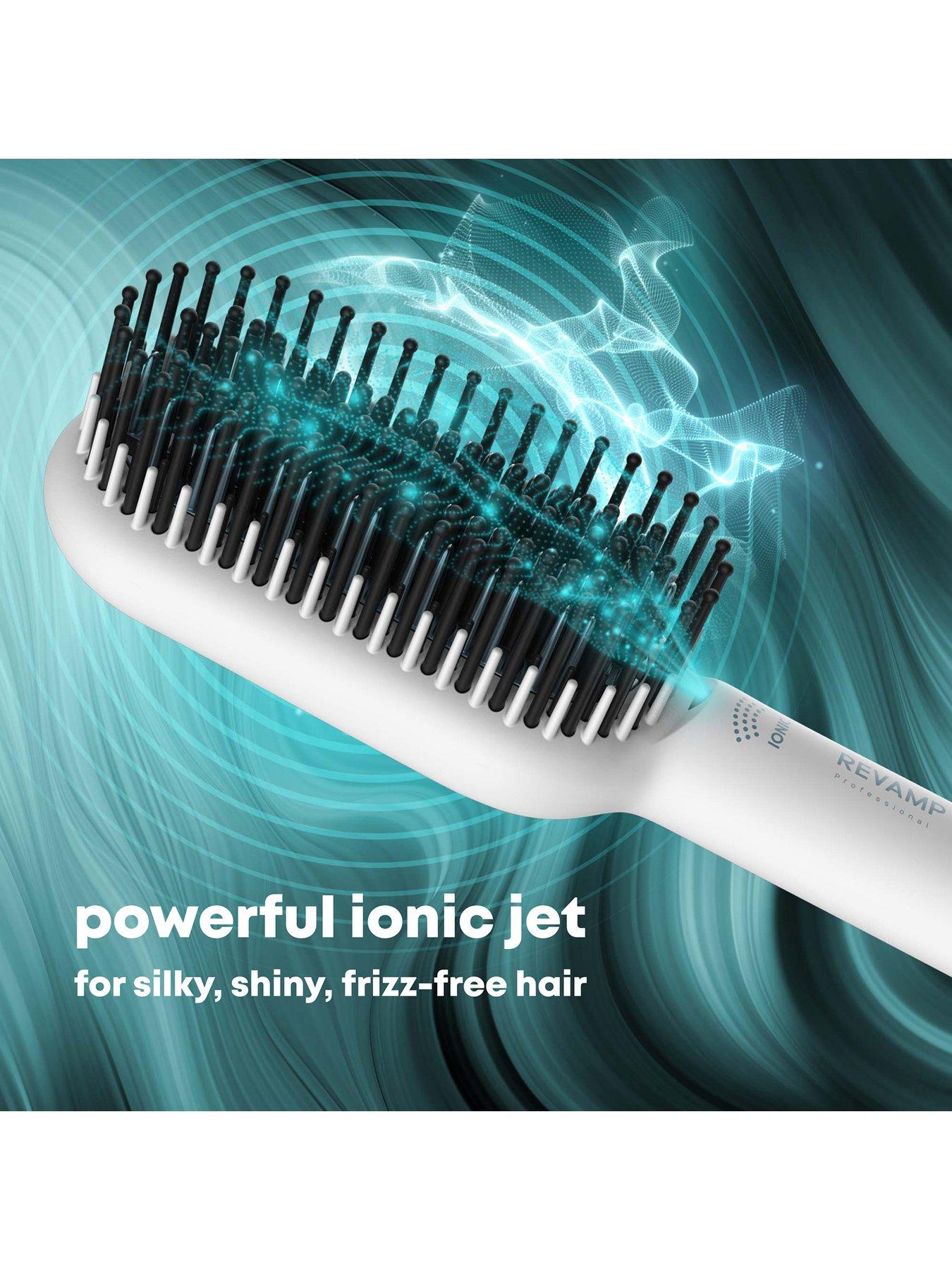  image of revamp-deepform-ceramic-straightening-hot-brush-white