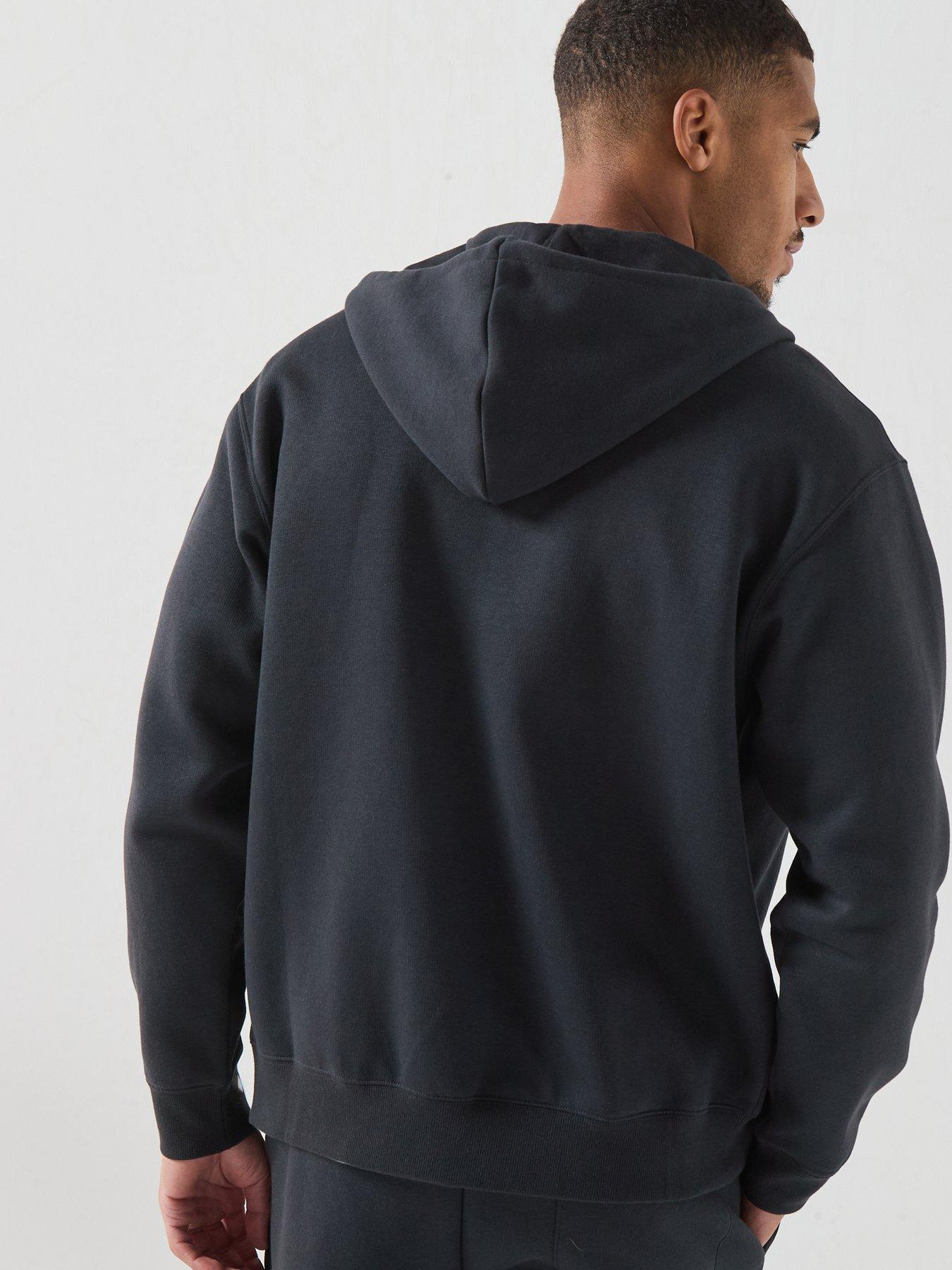 Image 2 of 6 of New Balance Mens Sport Essentials Logo Fleece Full Zip - Black