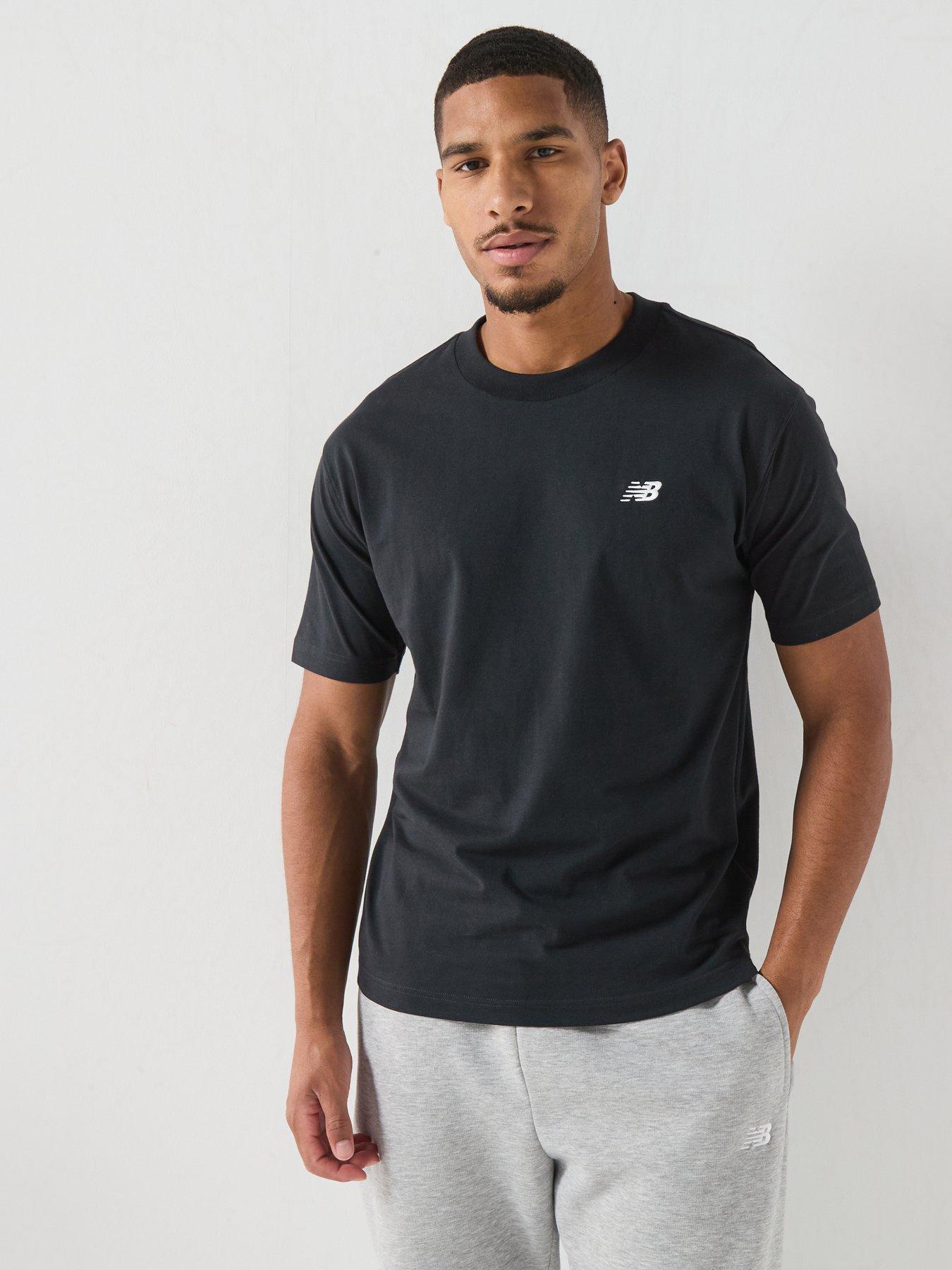 New Balance Mens Sport Essentials Cotton T-Shirt - Black