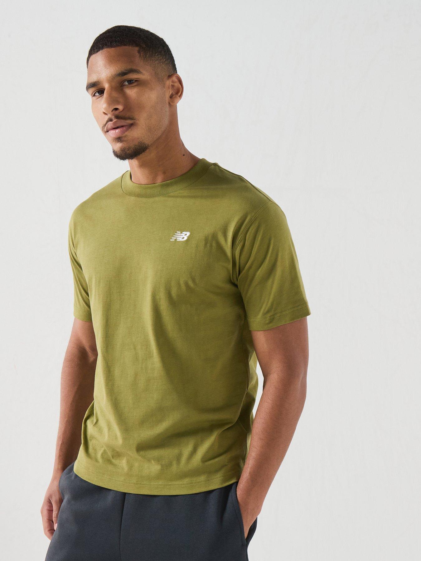 New Balance Mens Sport Essentials Cotton T-Shirt - Green