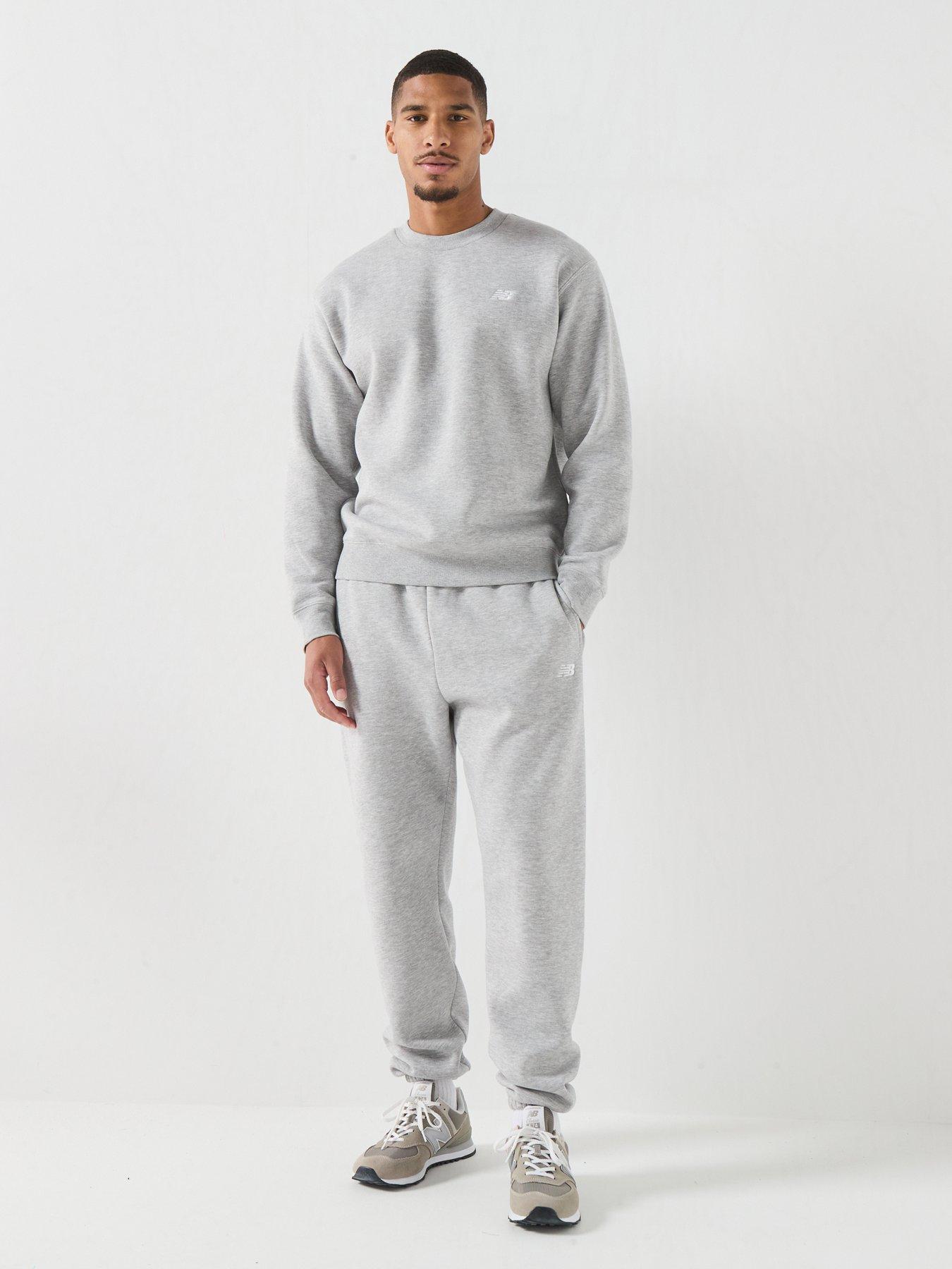 Image 3 of 6 of New Balance Mens Sport Essentials Fleece Crew Sweatshirt - Grey
